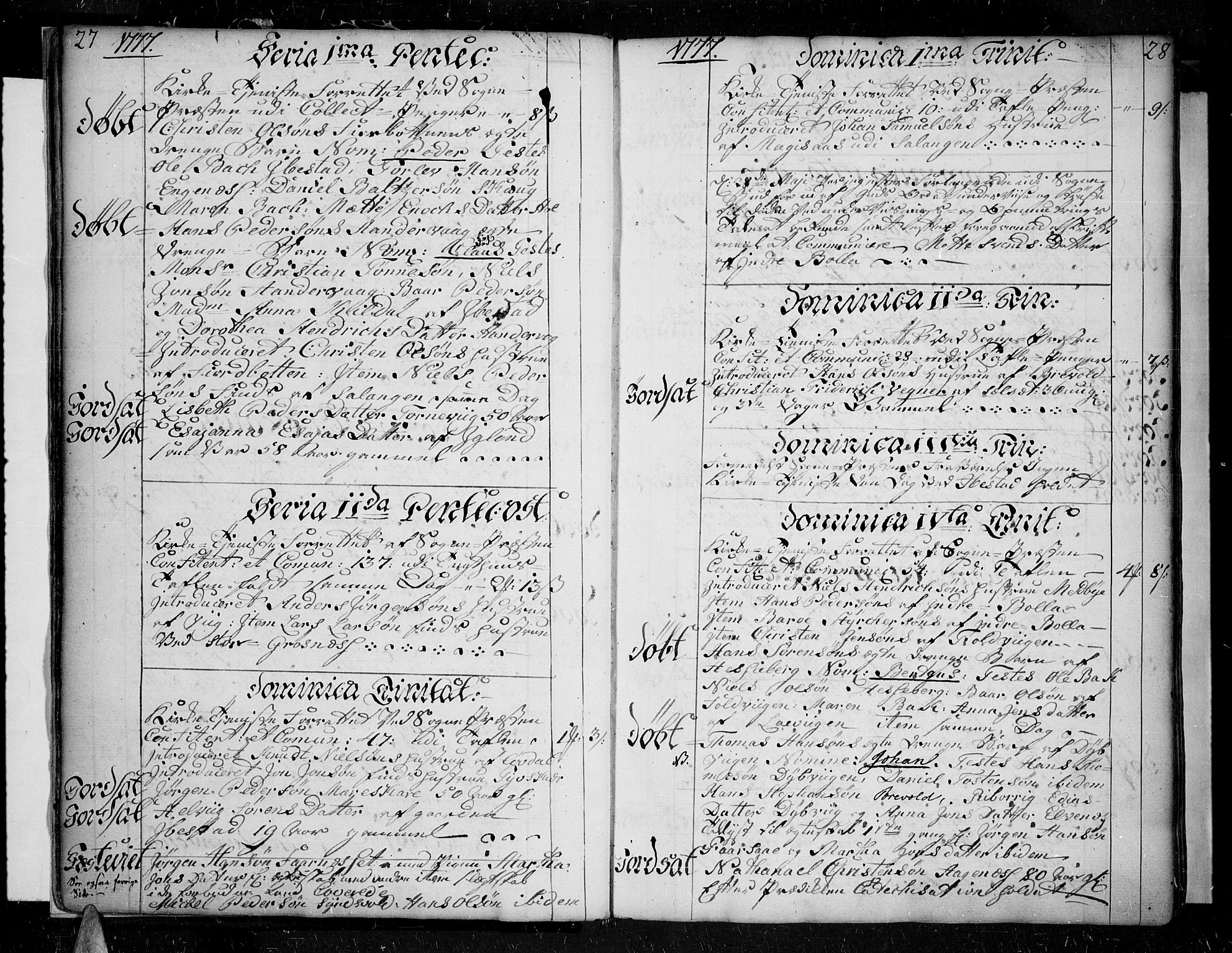Ibestad sokneprestembete, AV/SATØ-S-0077/H/Ha/Haa/L0003kirke: Parish register (official) no. 3, 1776-1801, p. 27-28