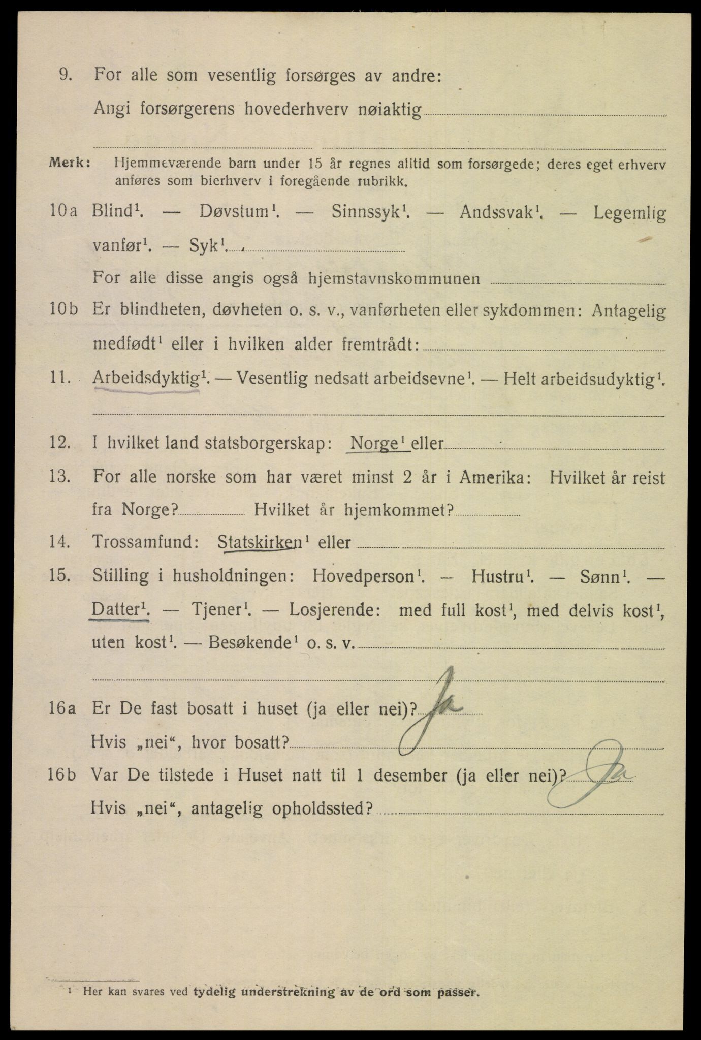 SAK, 1920 census for Mandal, 1920, p. 9132