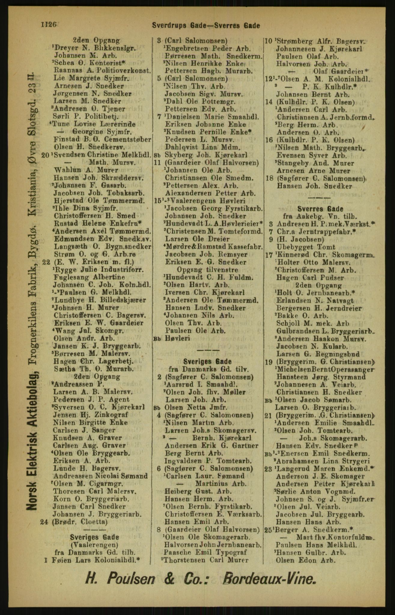 Kristiania/Oslo adressebok, PUBL/-, 1900, p. 1126