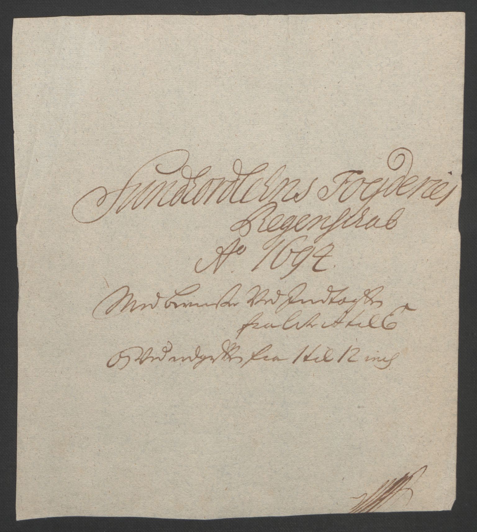 Rentekammeret inntil 1814, Reviderte regnskaper, Fogderegnskap, RA/EA-4092/R48/L2975: Fogderegnskap Sunnhordland og Hardanger, 1694, p. 3