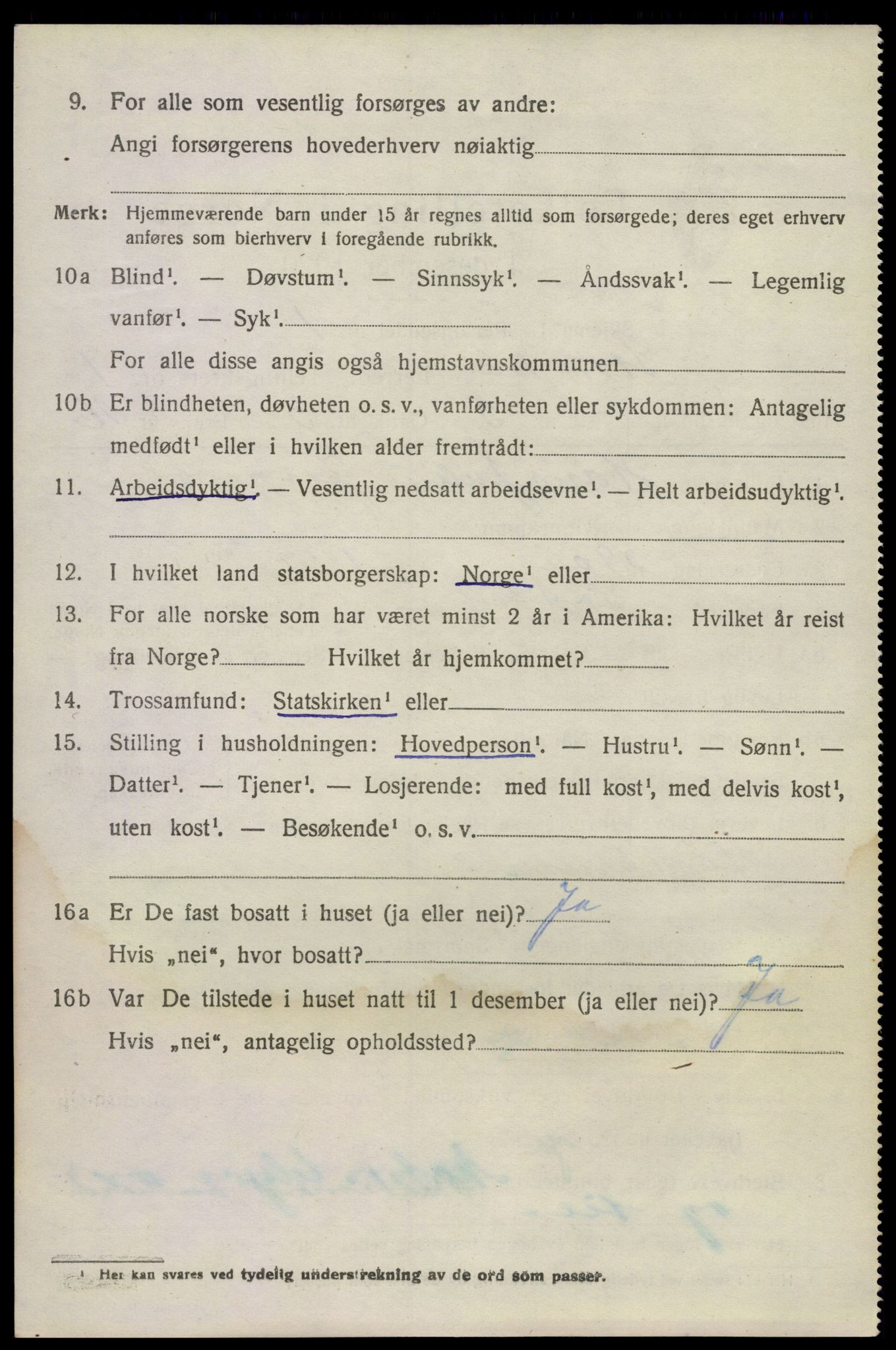 SAKO, 1920 census for Stokke, 1920, p. 2075