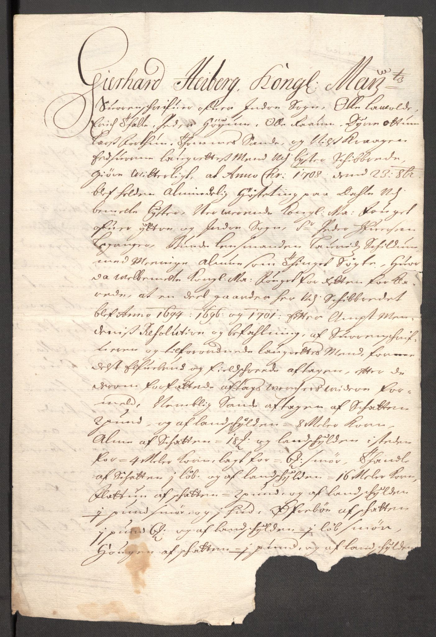 Rentekammeret inntil 1814, Reviderte regnskaper, Fogderegnskap, AV/RA-EA-4092/R52/L3315: Fogderegnskap Sogn, 1708, p. 170