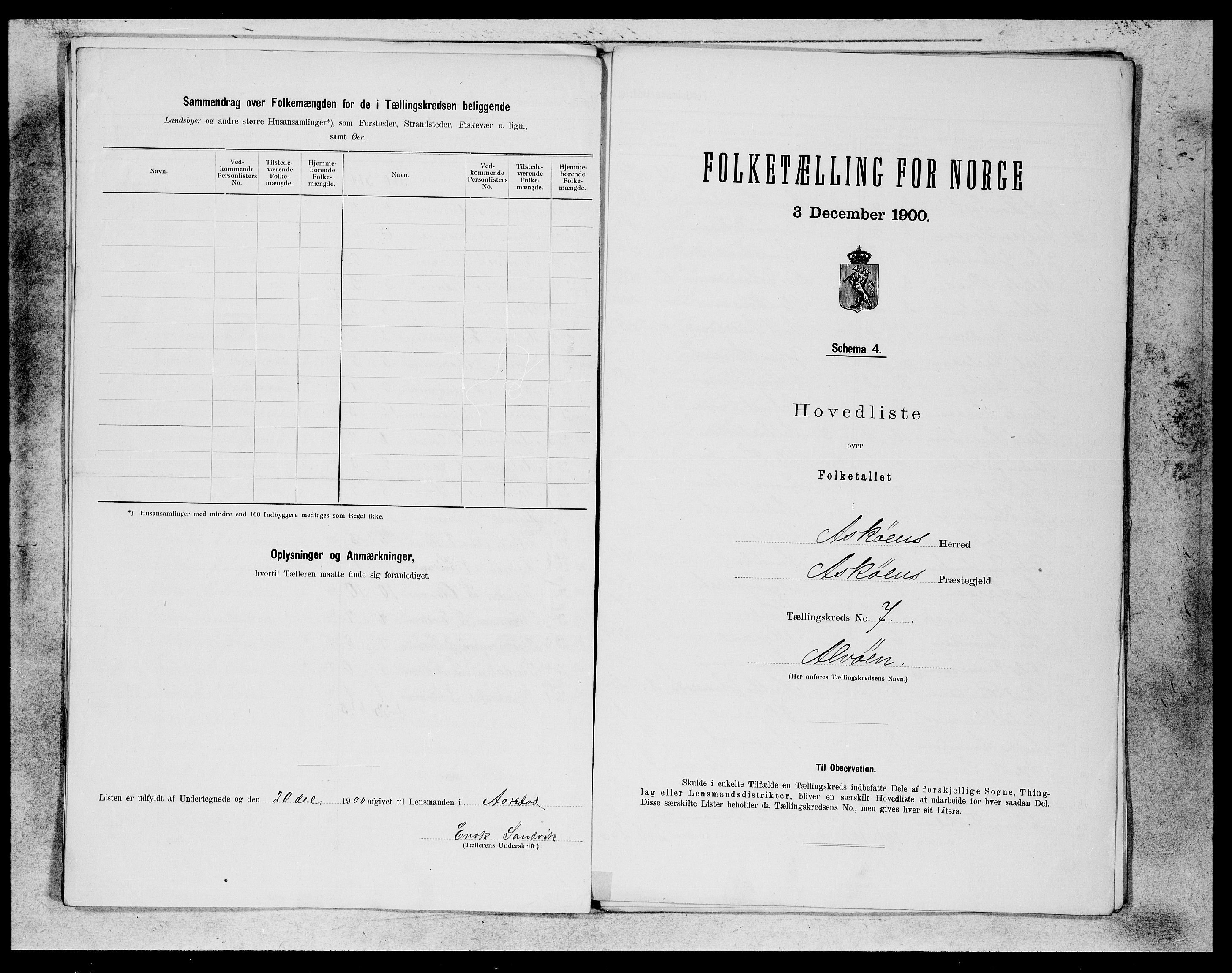 SAB, 1900 census for Askøy, 1900, p. 13