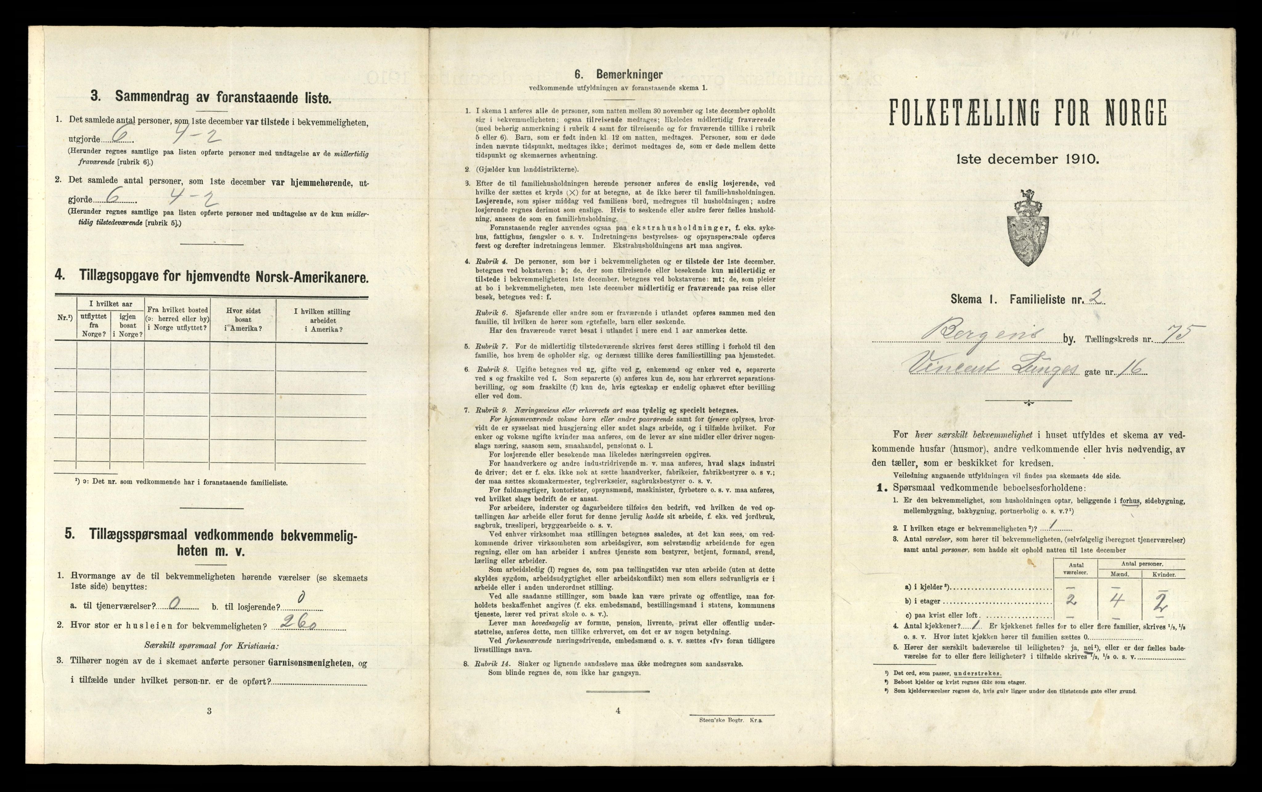 RA, 1910 census for Bergen, 1910, p. 25959