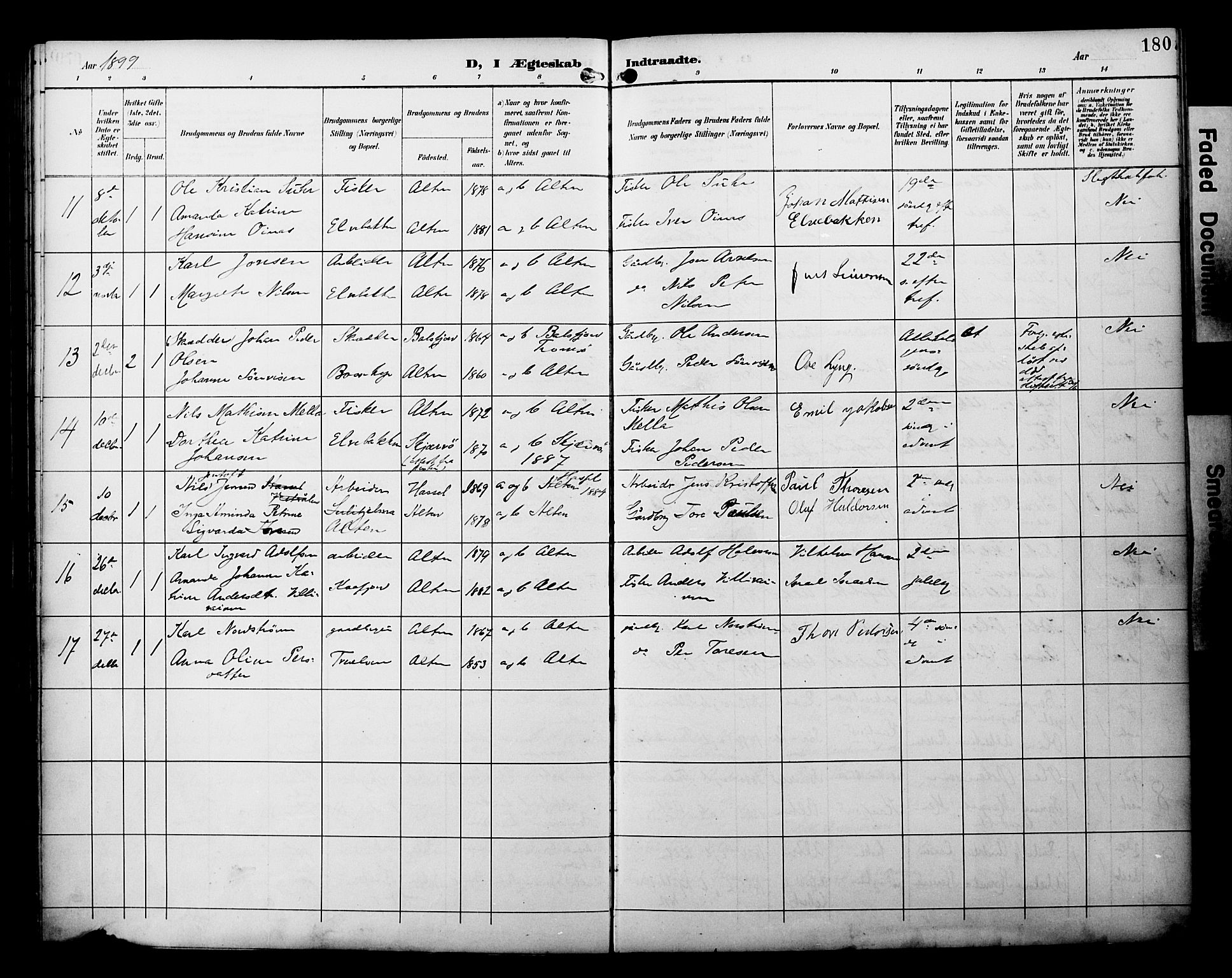 Alta sokneprestkontor, SATØ/S-1338/H/Ha/L0003.kirke: Parish register (official) no. 3, 1892-1904, p. 180