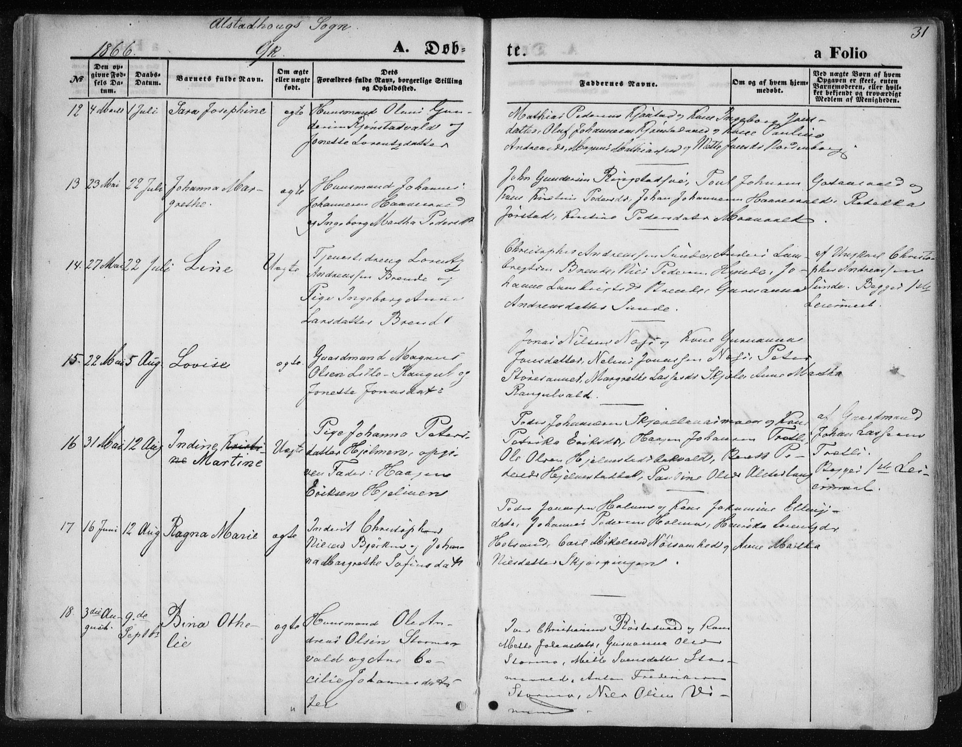 Ministerialprotokoller, klokkerbøker og fødselsregistre - Nord-Trøndelag, SAT/A-1458/717/L0157: Parish register (official) no. 717A08 /1, 1863-1877, p. 31