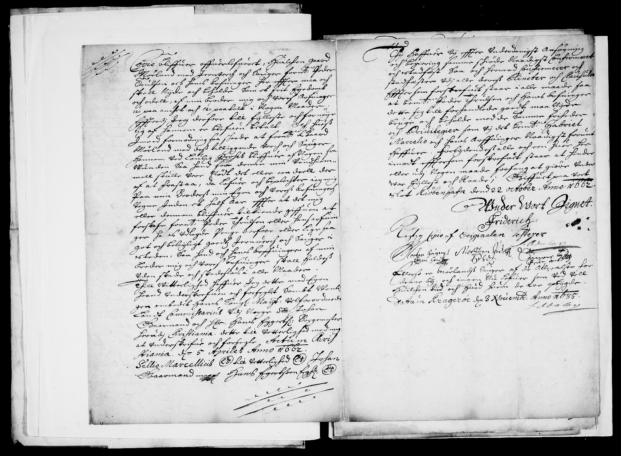 Danske Kanselli, Skapsaker, RA/EA-4061/F/L0069: Skap 14, pakke 341B, 1685-1686, p. 66