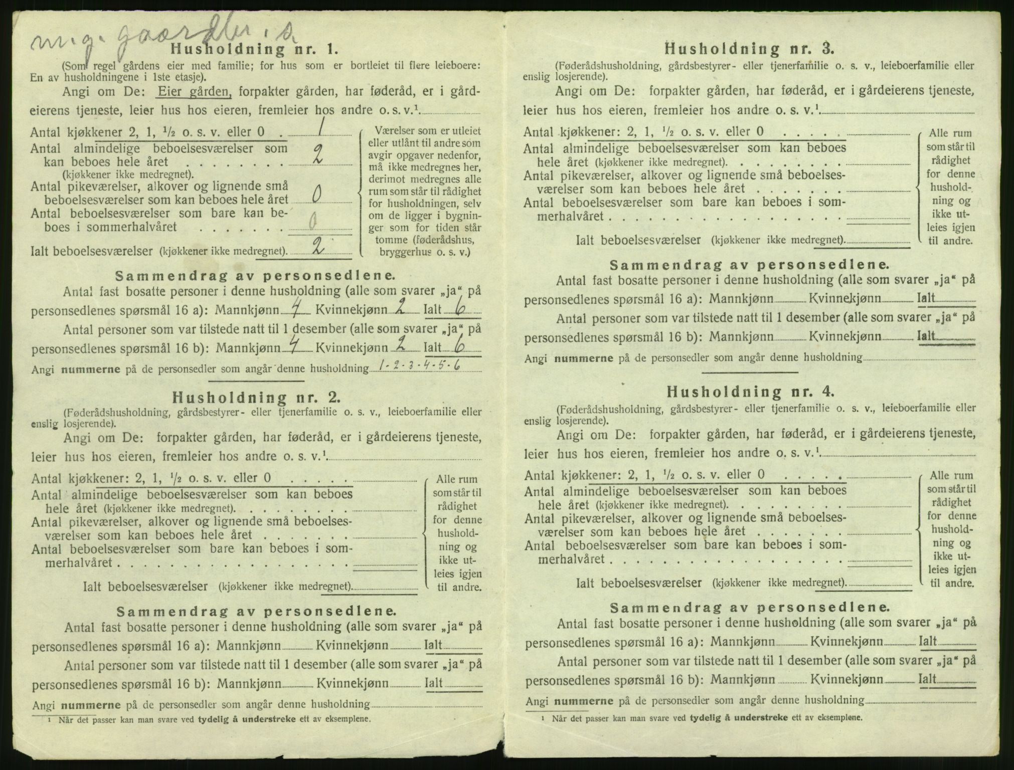 SAT, 1920 census for Sykkylven, 1920, p. 126