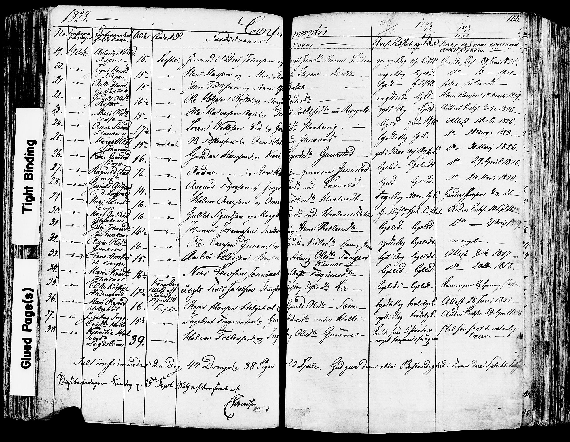 Sauherad kirkebøker, AV/SAKO-A-298/F/Fa/L0006: Parish register (official) no. I 6, 1827-1850, p. 155