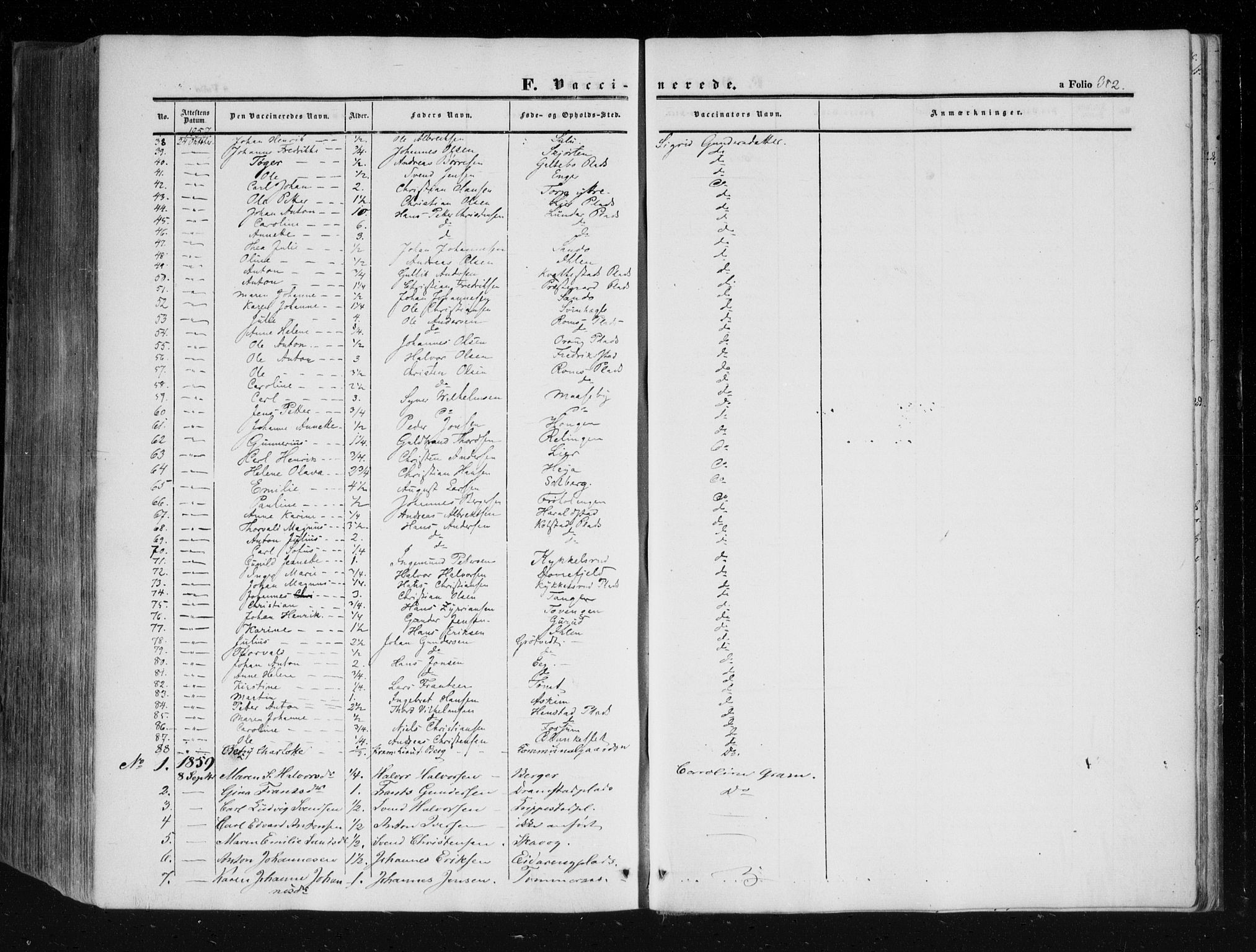 Askim prestekontor Kirkebøker, SAO/A-10900/F/Fa/L0005: Parish register (official) no. 5, 1847-1879, p. 382