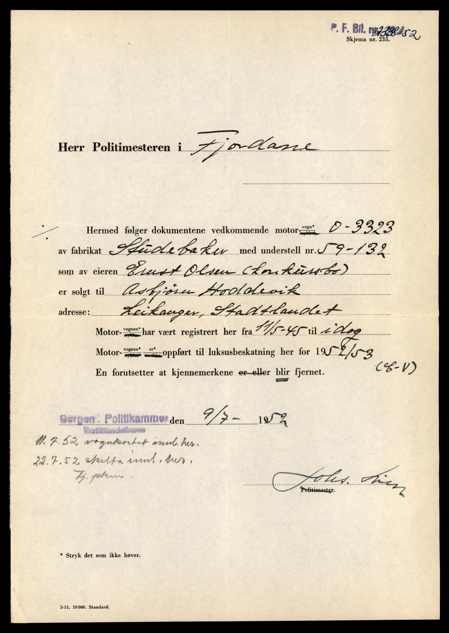 Møre og Romsdal vegkontor - Ålesund trafikkstasjon, AV/SAT-A-4099/F/Fe/L0046: Registreringskort for kjøretøy T 14445 - T 14579, 1927-1998