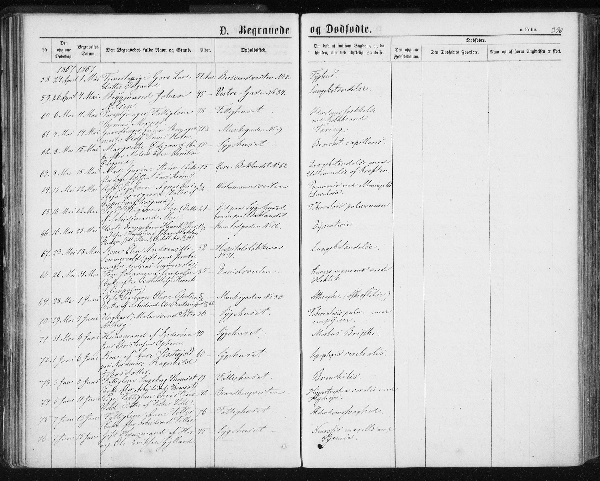Ministerialprotokoller, klokkerbøker og fødselsregistre - Sør-Trøndelag, AV/SAT-A-1456/601/L0055: Parish register (official) no. 601A23, 1866-1877, p. 390