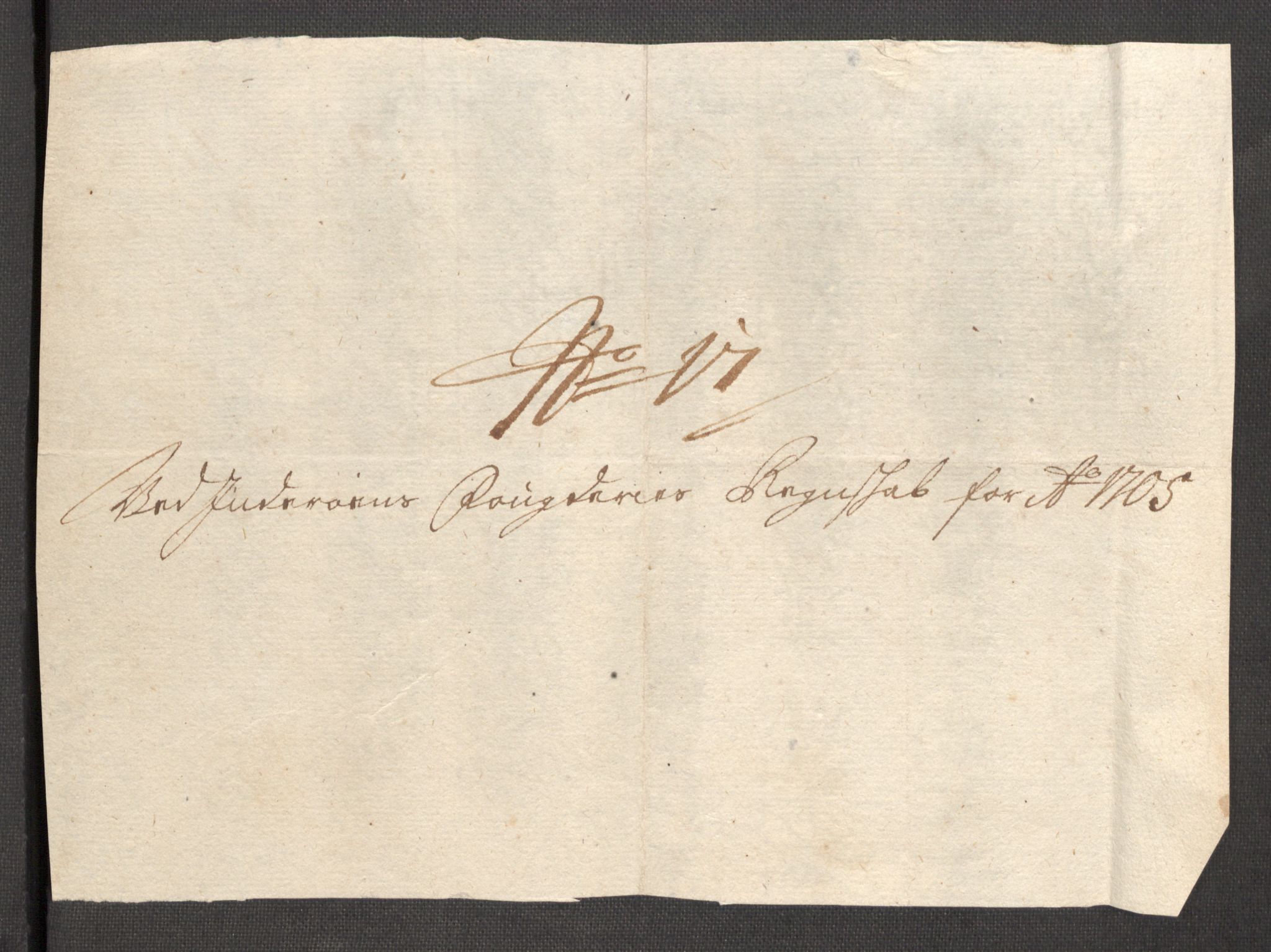 Rentekammeret inntil 1814, Reviderte regnskaper, Fogderegnskap, AV/RA-EA-4092/R63/L4314: Fogderegnskap Inderøy, 1705, p. 189