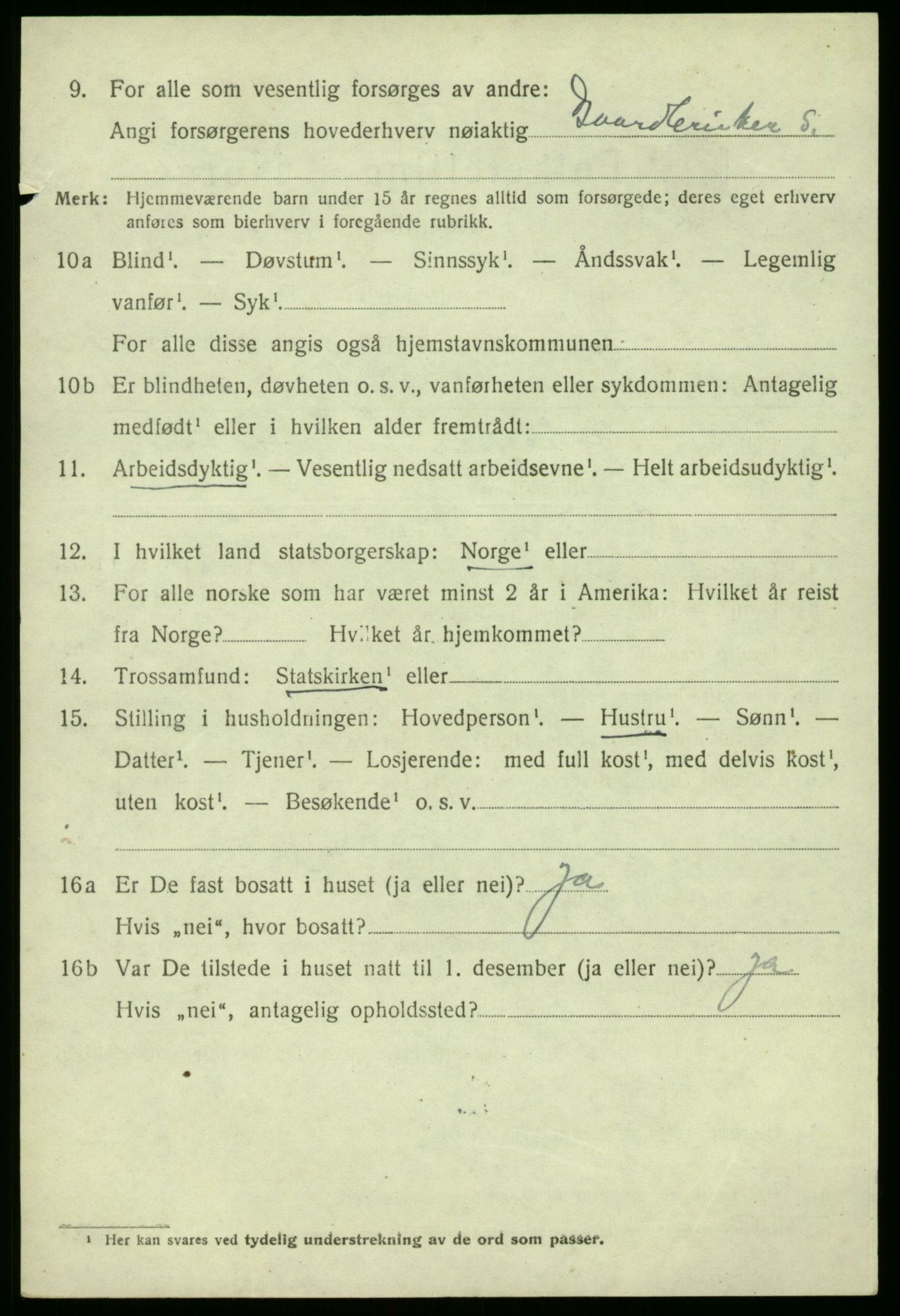 SAO, 1920 census for Torsnes, 1920, p. 1798