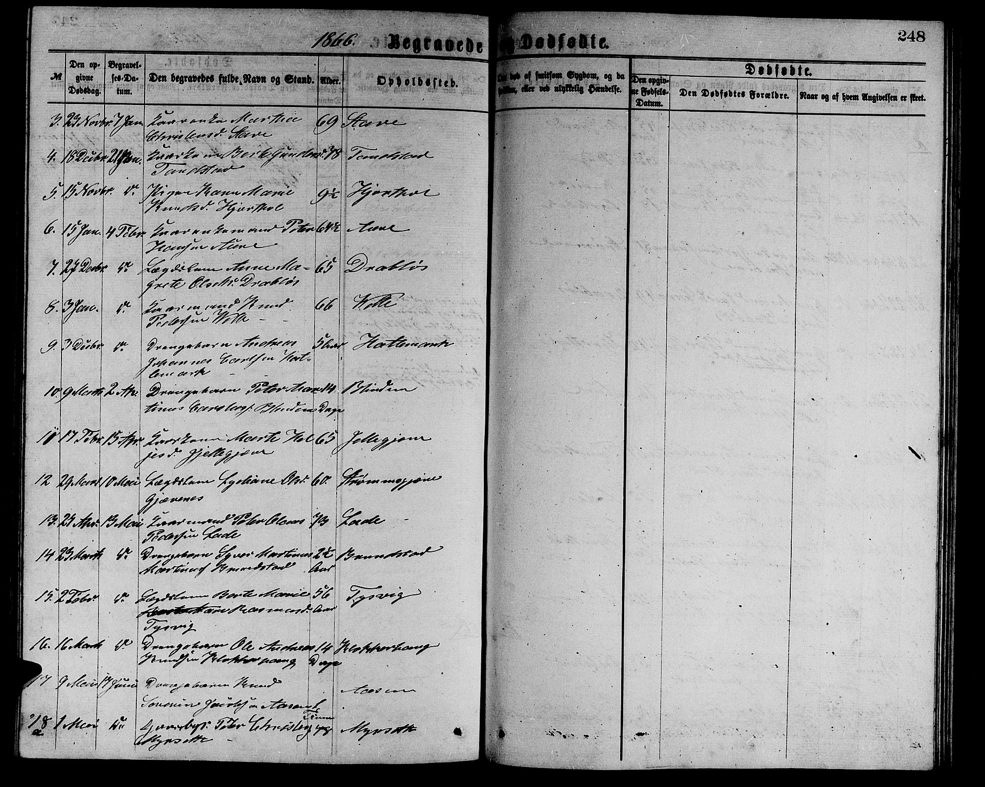 Ministerialprotokoller, klokkerbøker og fødselsregistre - Møre og Romsdal, AV/SAT-A-1454/523/L0338: Parish register (copy) no. 523C01, 1865-1877, p. 248