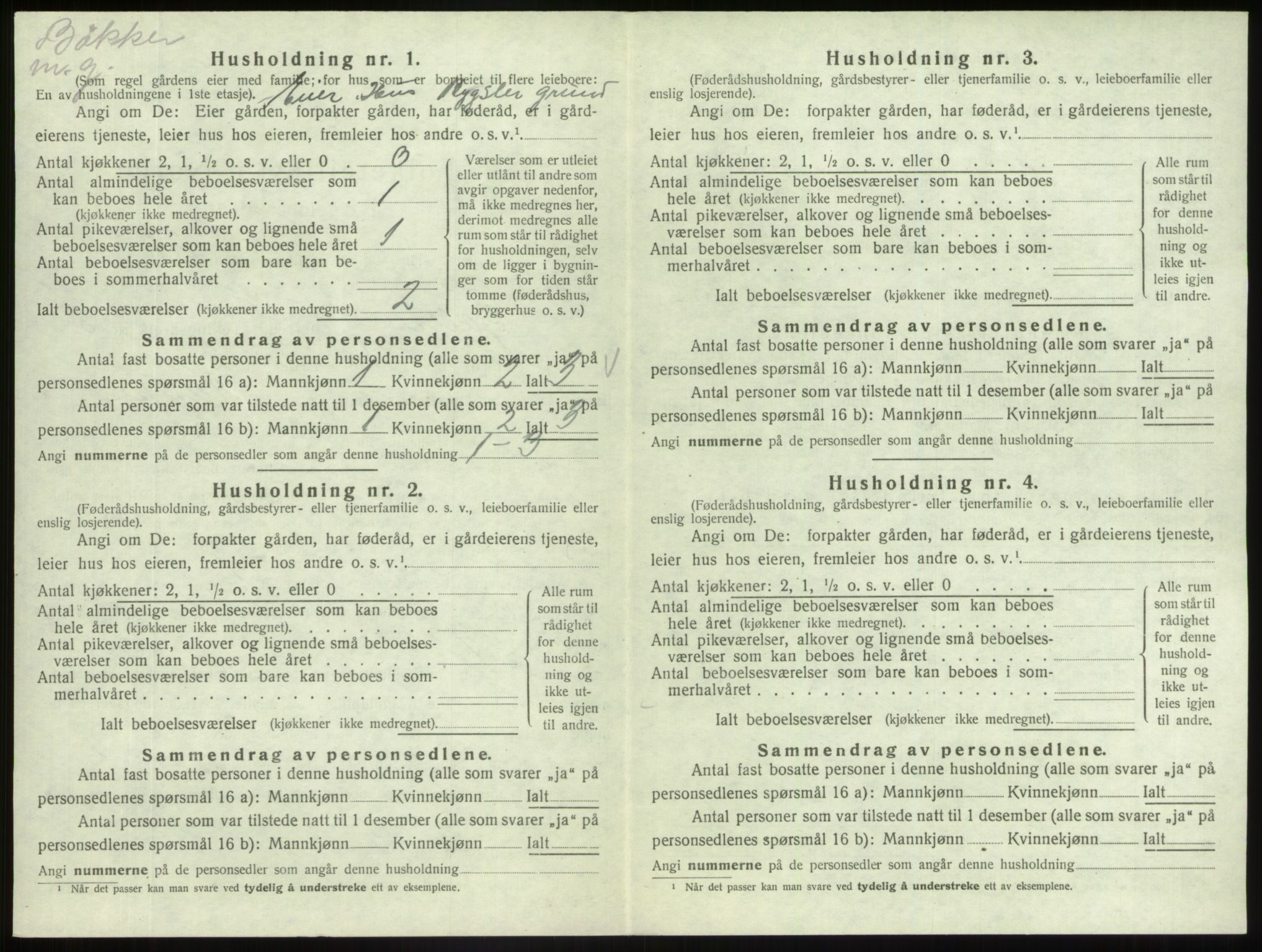 SAB, 1920 census for Fjaler, 1920, p. 648