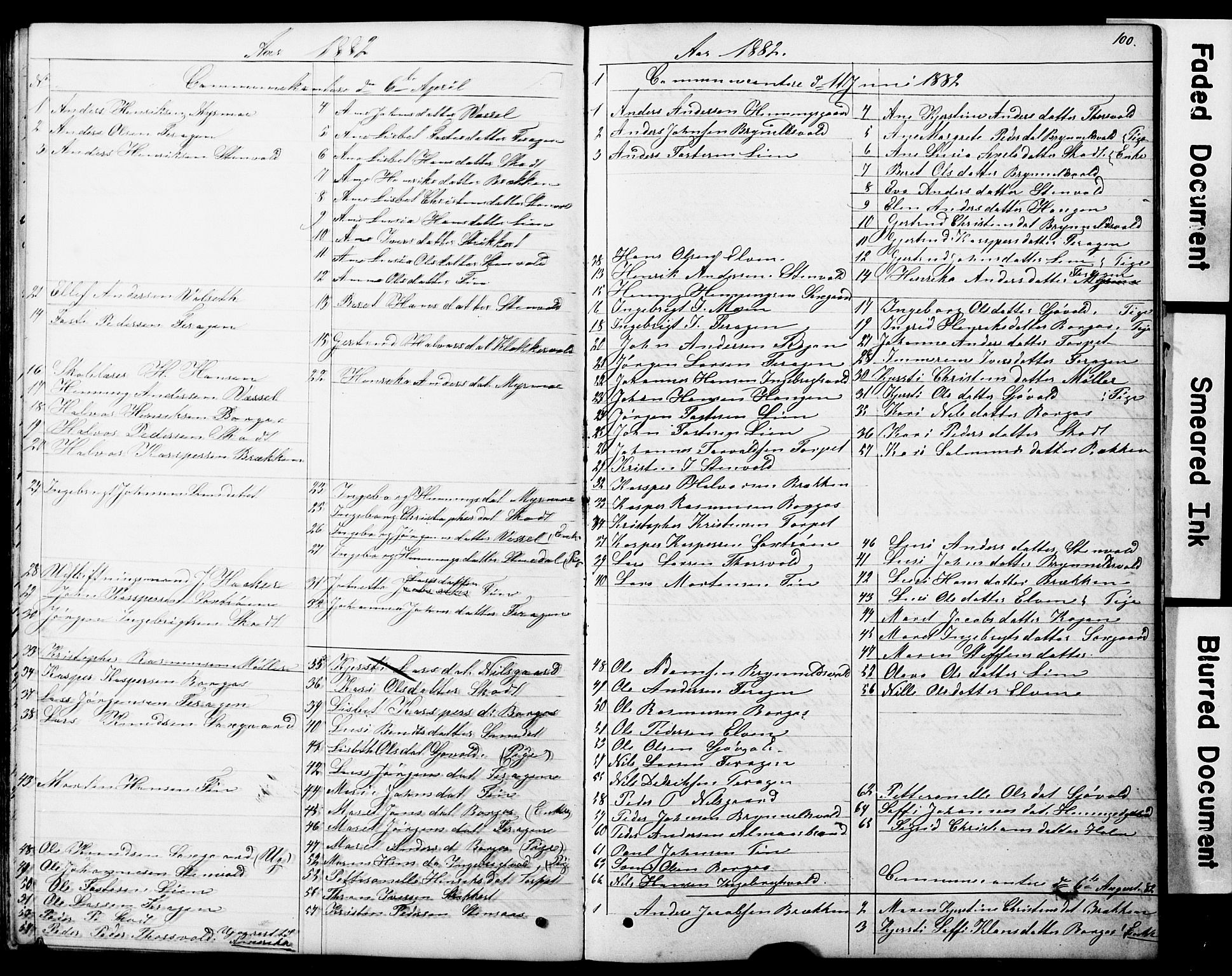 Ministerialprotokoller, klokkerbøker og fødselsregistre - Sør-Trøndelag, SAT/A-1456/683/L0949: Parish register (copy) no. 683C01, 1880-1896, p. 100