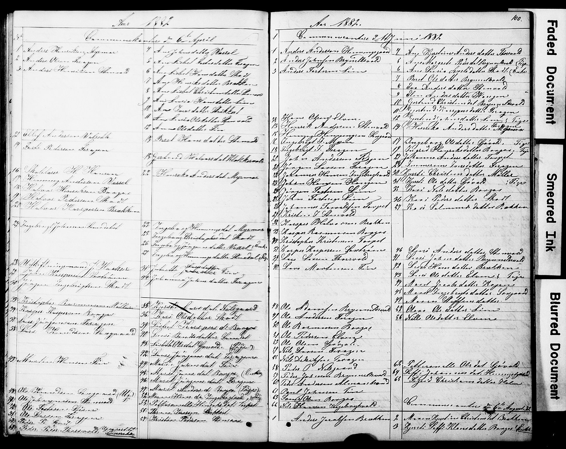 Ministerialprotokoller, klokkerbøker og fødselsregistre - Sør-Trøndelag, AV/SAT-A-1456/683/L0949: Parish register (copy) no. 683C01, 1880-1896, p. 100
