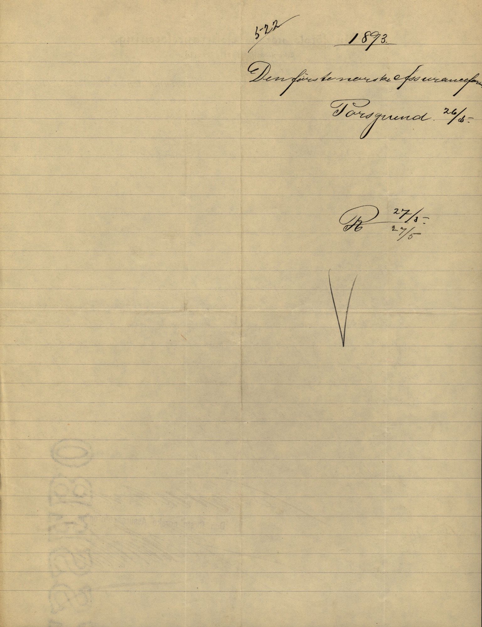 Pa 63 - Østlandske skibsassuranceforening, VEMU/A-1079/G/Ga/L0030/0002: Havaridokumenter / To venner, Emil, Empress, Enterprise, Dacapo, Dato, 1893, p. 100