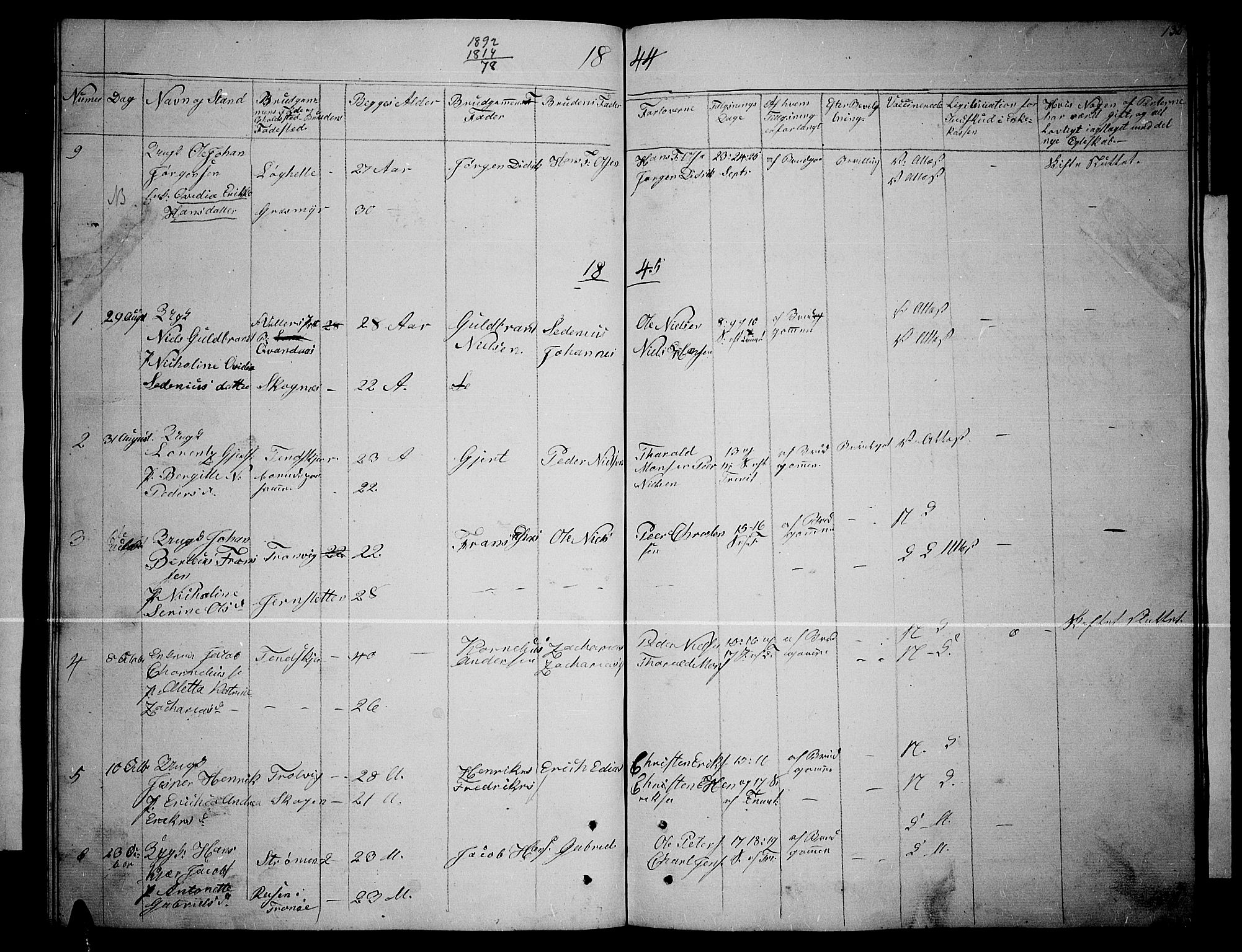 Lenvik sokneprestembete, AV/SATØ-S-1310/H/Ha/Hab/L0003klokker: Parish register (copy) no. 3, 1844-1858, p. 132
