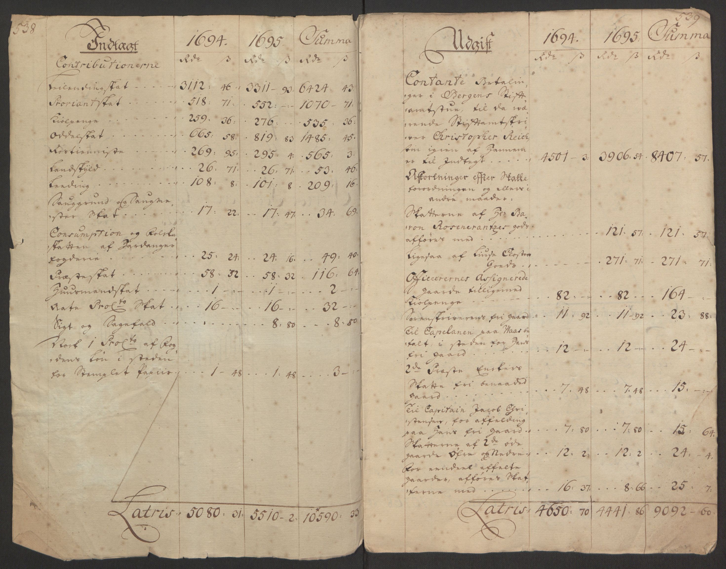 Rentekammeret inntil 1814, Reviderte regnskaper, Fogderegnskap, RA/EA-4092/R48/L2976: Fogderegnskap Sunnhordland og Hardanger, 1695-1696, p. 216