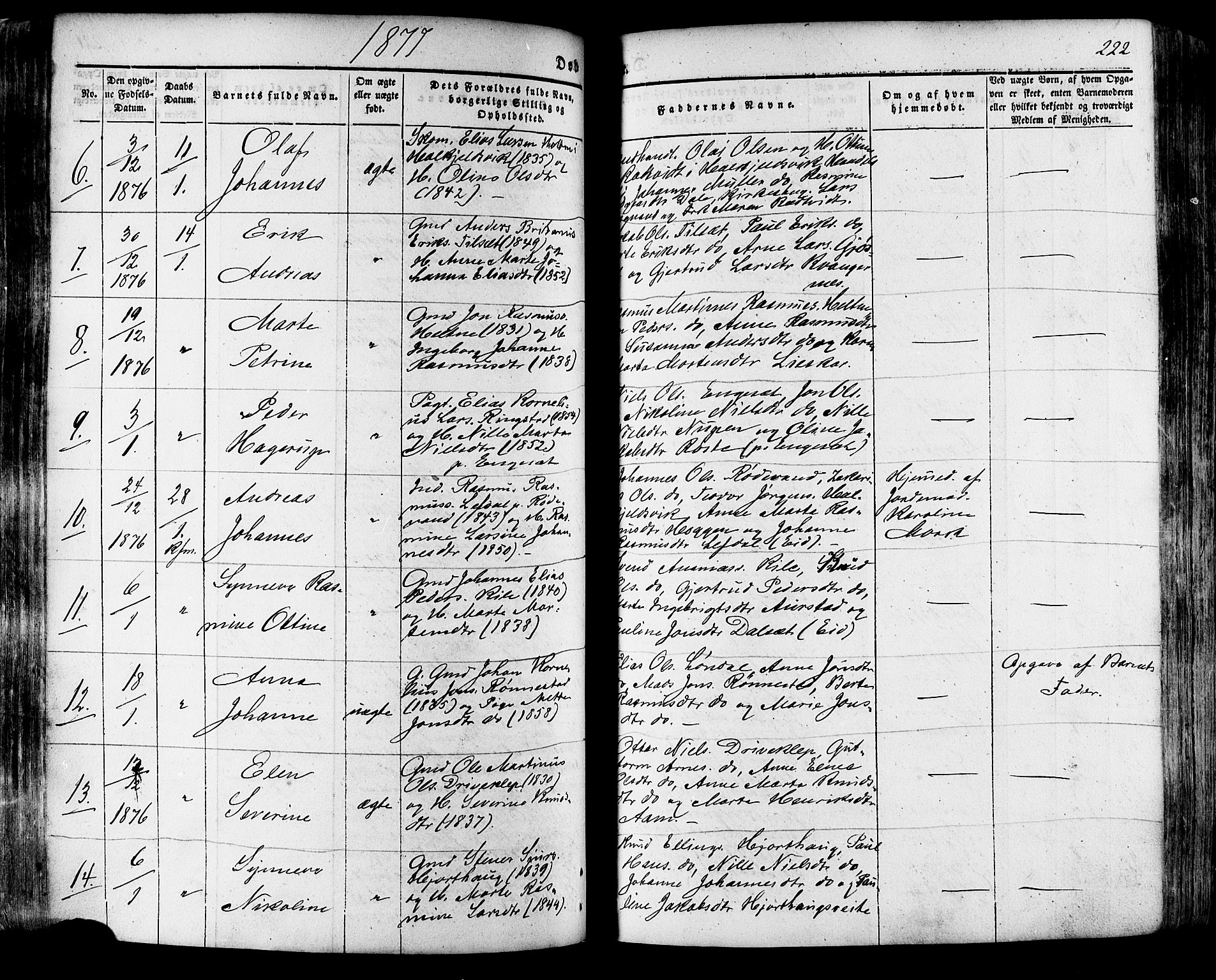 Ministerialprotokoller, klokkerbøker og fødselsregistre - Møre og Romsdal, SAT/A-1454/511/L0140: Parish register (official) no. 511A07, 1851-1878, p. 222