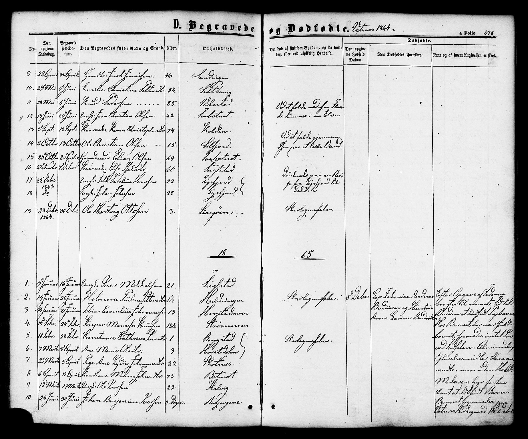 Ministerialprotokoller, klokkerbøker og fødselsregistre - Nordland, SAT/A-1459/810/L0146: Parish register (official) no. 810A08 /1, 1862-1874, p. 238