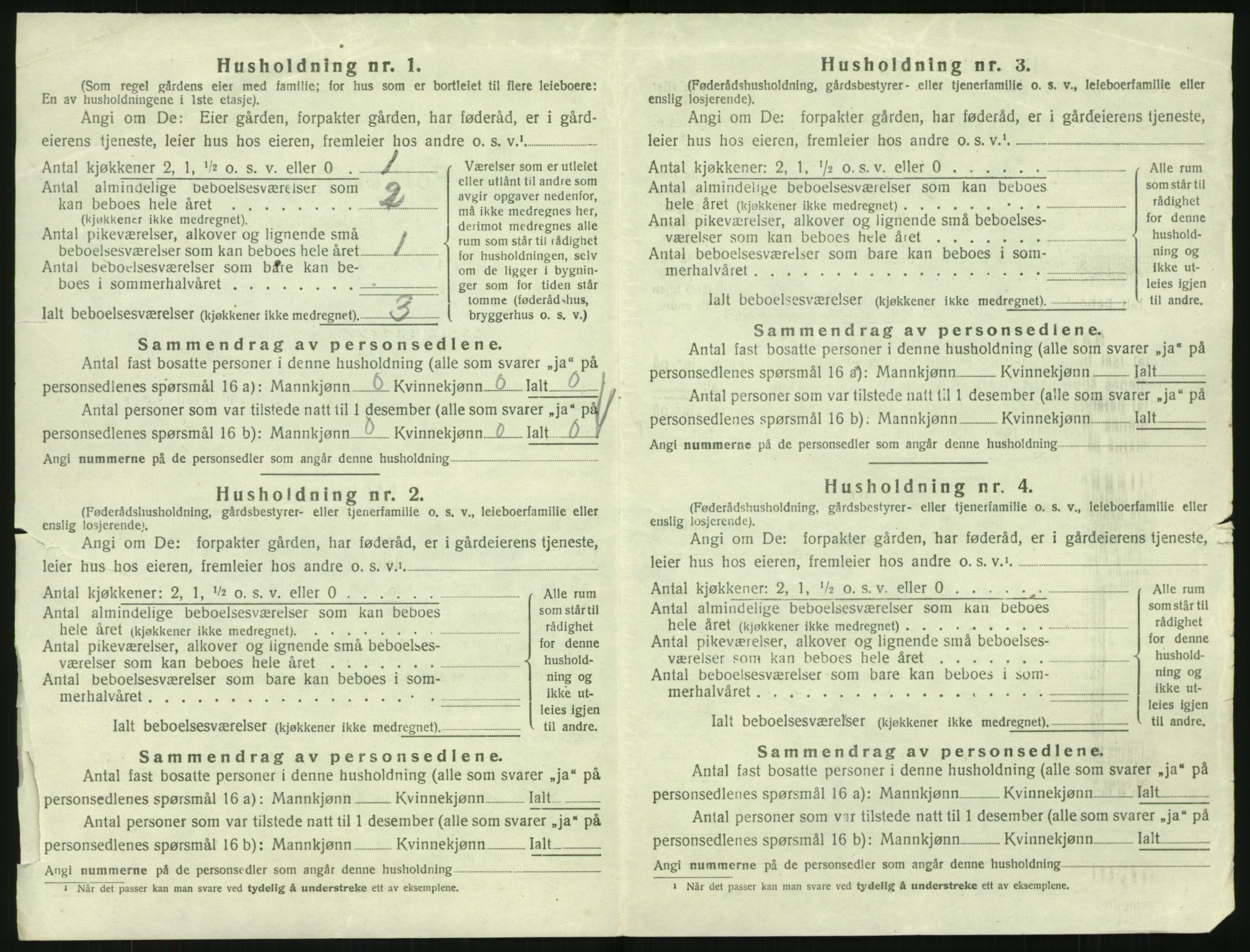 SAK, 1920 census for Kvinesdal, 1920, p. 1350