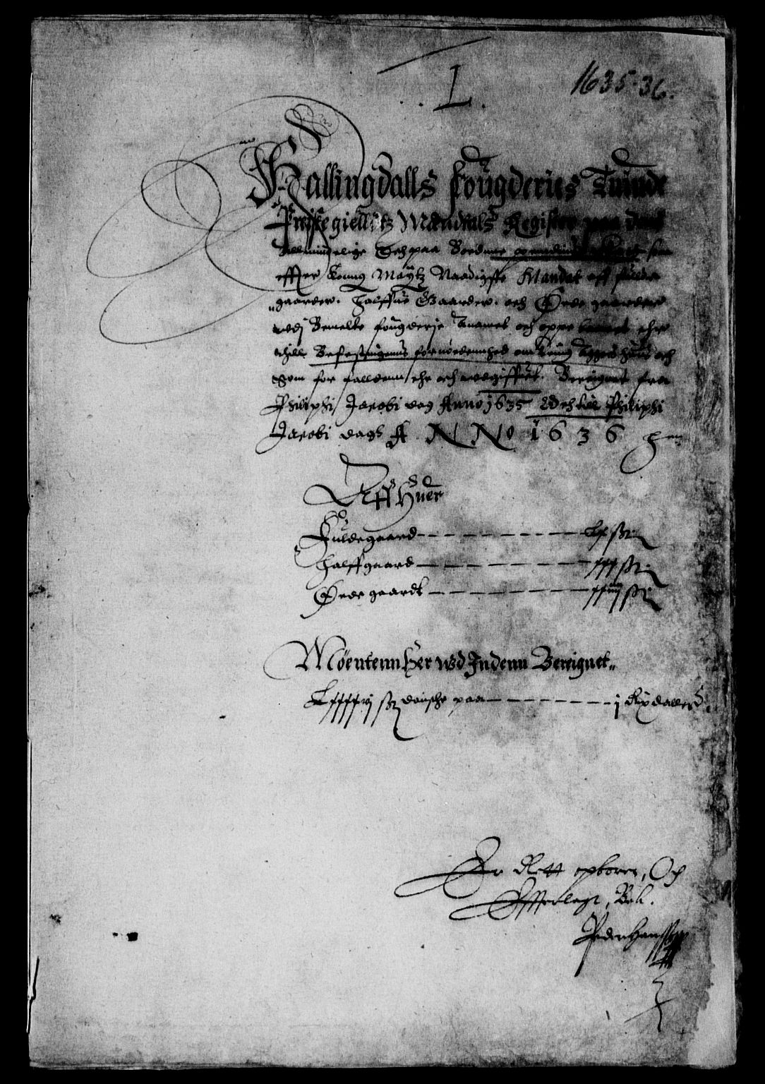 Rentekammeret inntil 1814, Reviderte regnskaper, Lensregnskaper, RA/EA-5023/R/Rb/Rba/L0124: Akershus len, 1634-1636