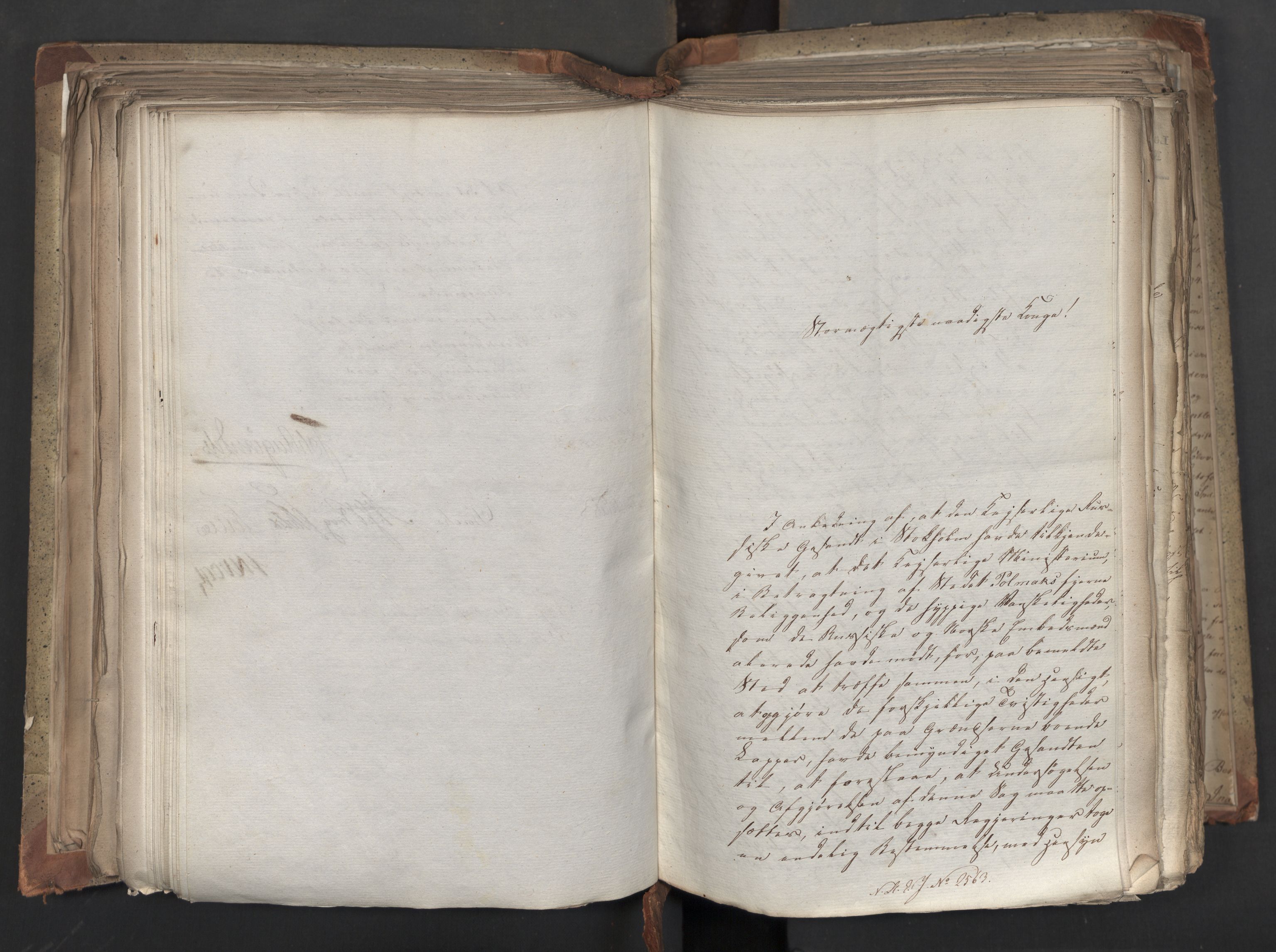 Statsrådsavdelingen i Stockholm, AV/RA-S-1003/D/Da/L0042: Regjeringsinnstillinger nr. 2467-2705, 1825, p. 284