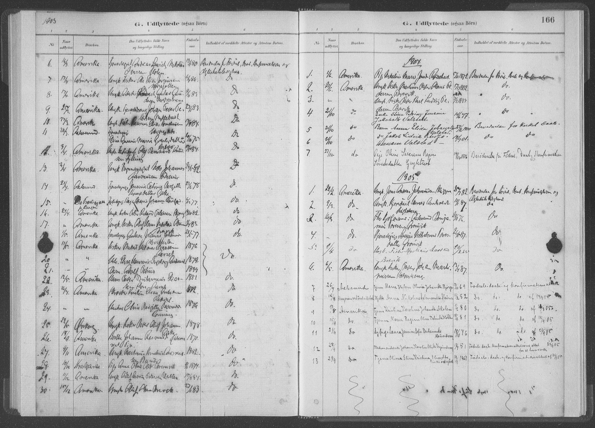 Ministerialprotokoller, klokkerbøker og fødselsregistre - Møre og Romsdal, AV/SAT-A-1454/528/L0403: Parish register (official) no. 528A13I, 1880-1947, p. 166