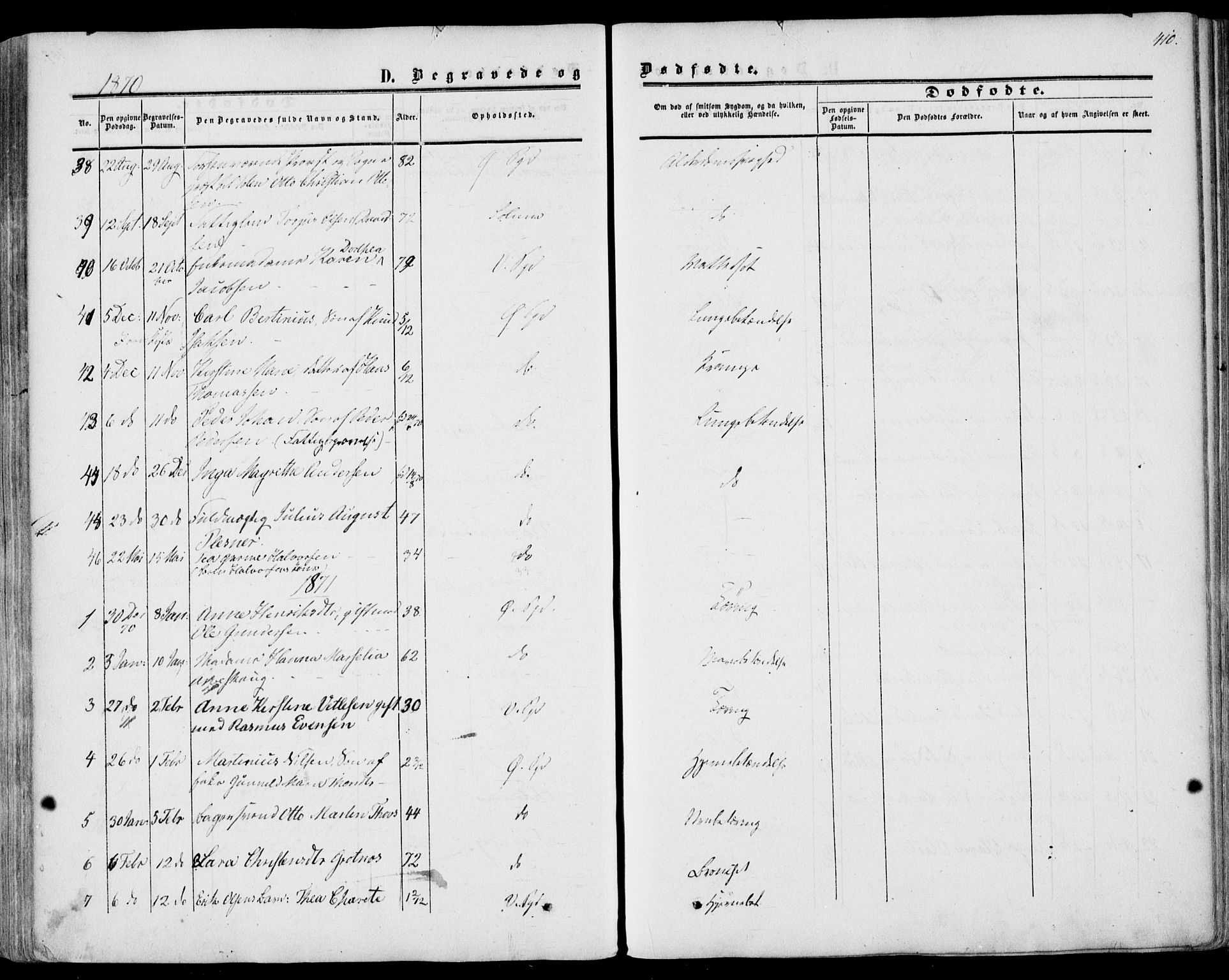 Porsgrunn kirkebøker , SAKO/A-104/F/Fa/L0007: Parish register (official) no. 7, 1858-1877, p. 410