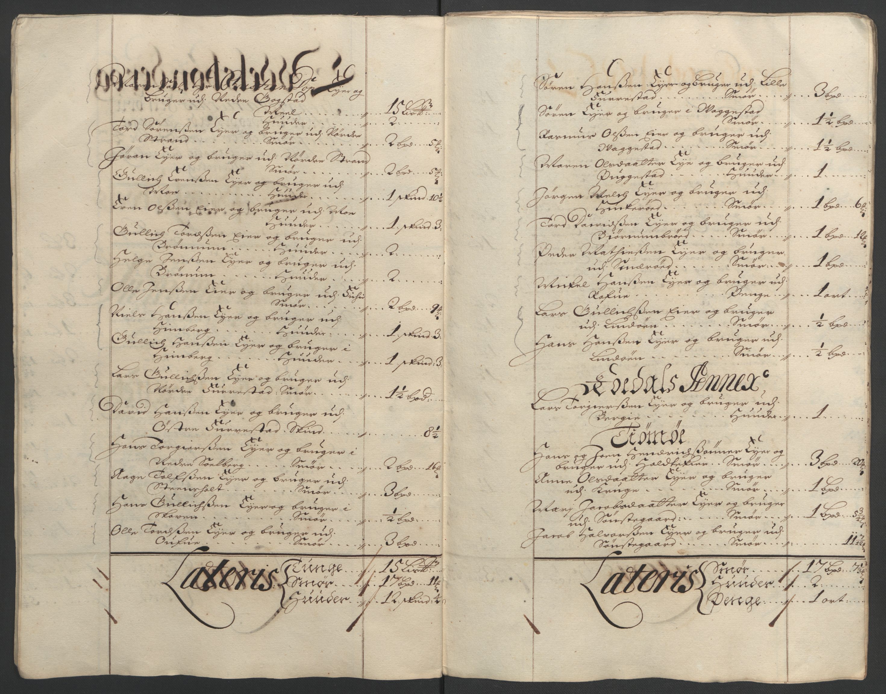 Rentekammeret inntil 1814, Reviderte regnskaper, Fogderegnskap, AV/RA-EA-4092/R33/L1974: Fogderegnskap Larvik grevskap, 1693-1695, p. 30