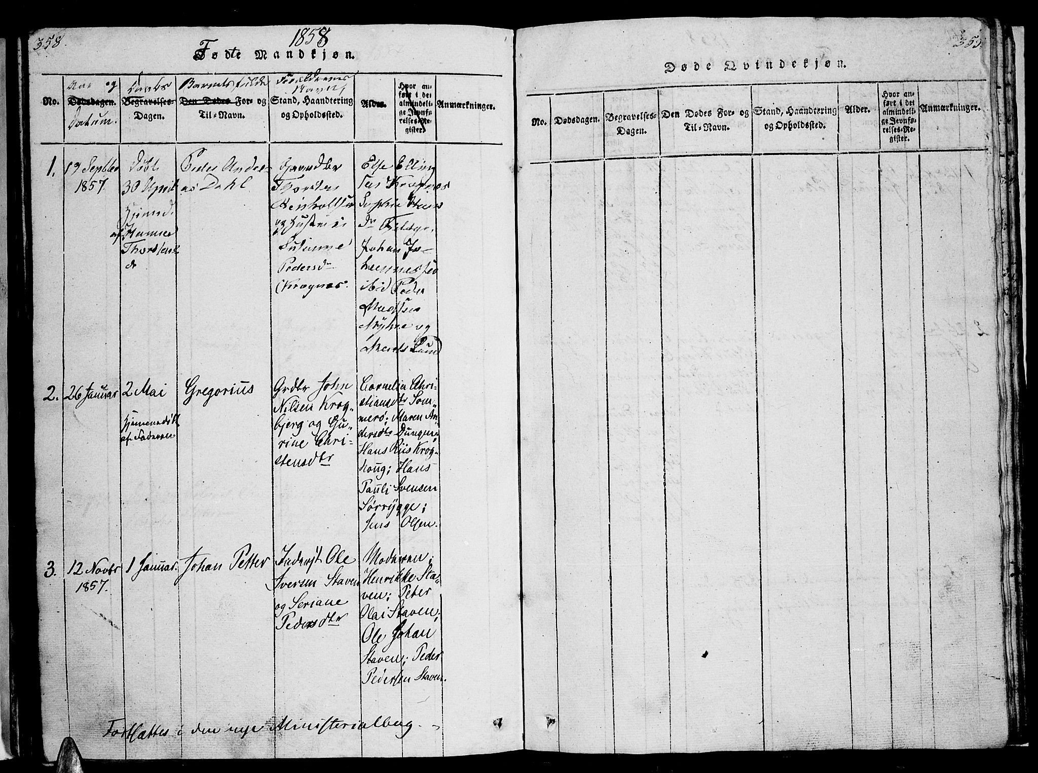 Ministerialprotokoller, klokkerbøker og fødselsregistre - Nordland, AV/SAT-A-1459/893/L1346: Parish register (copy) no. 893C01, 1820-1858, p. 358-359