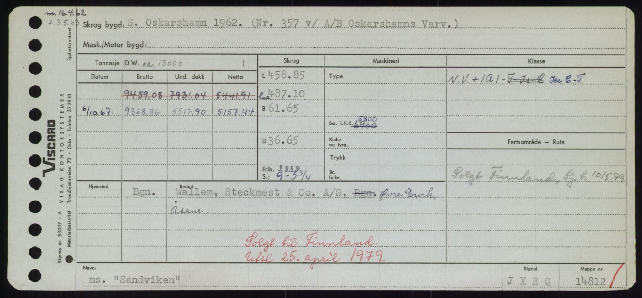 Sjøfartsdirektoratet med forløpere, Skipsmålingen, RA/S-1627/H/Hd/L0032: Fartøy, San-Seve, p. 107