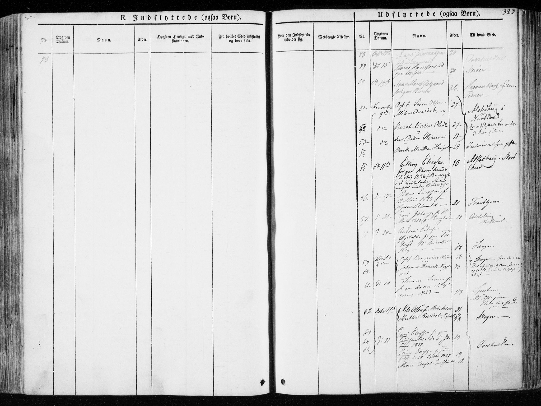 Ministerialprotokoller, klokkerbøker og fødselsregistre - Nord-Trøndelag, SAT/A-1458/723/L0239: Parish register (official) no. 723A08, 1841-1851, p. 323