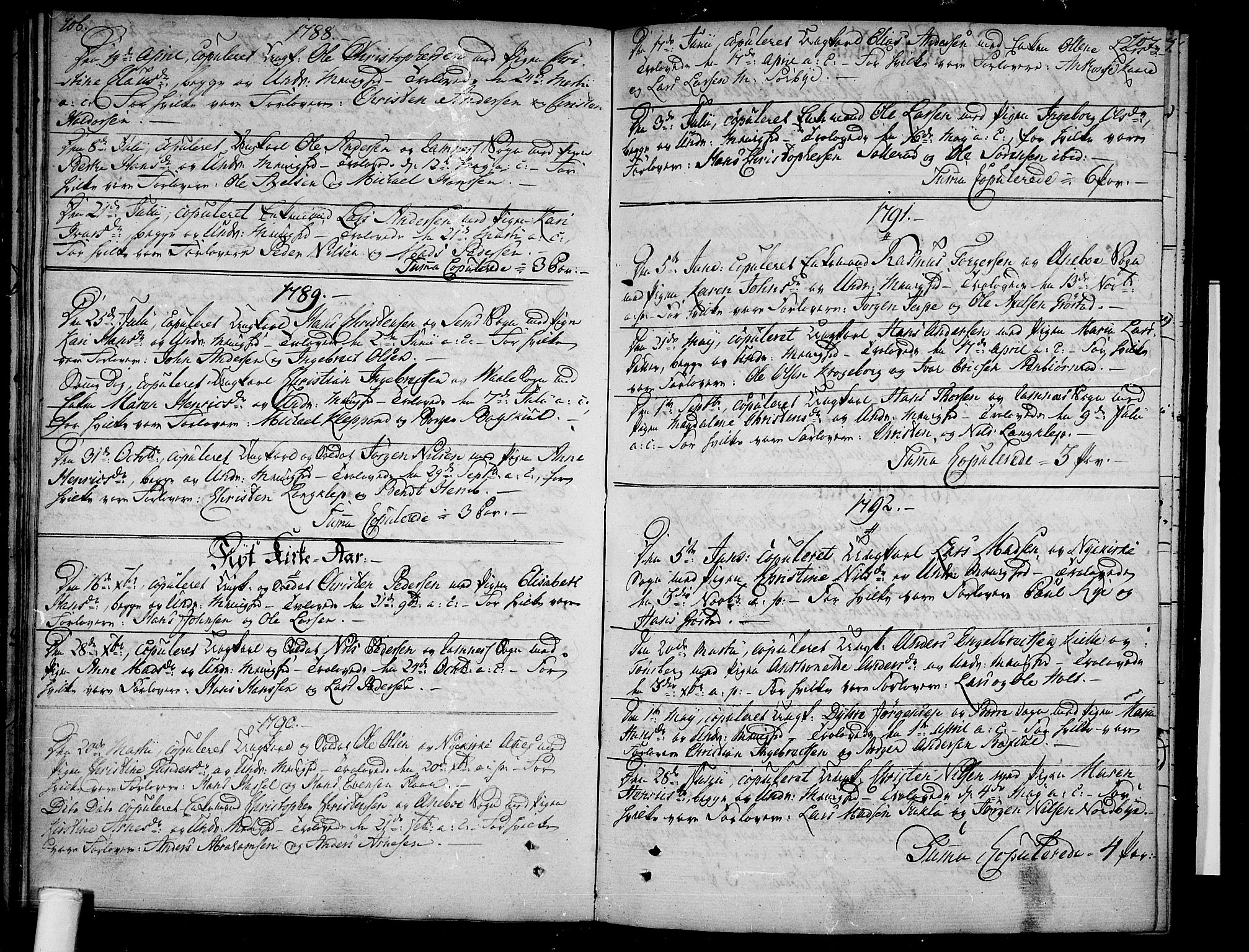 Våle kirkebøker, SAKO/A-334/F/Fb/L0001: Parish register (official) no. II 1, 1774-1814, p. 106-107