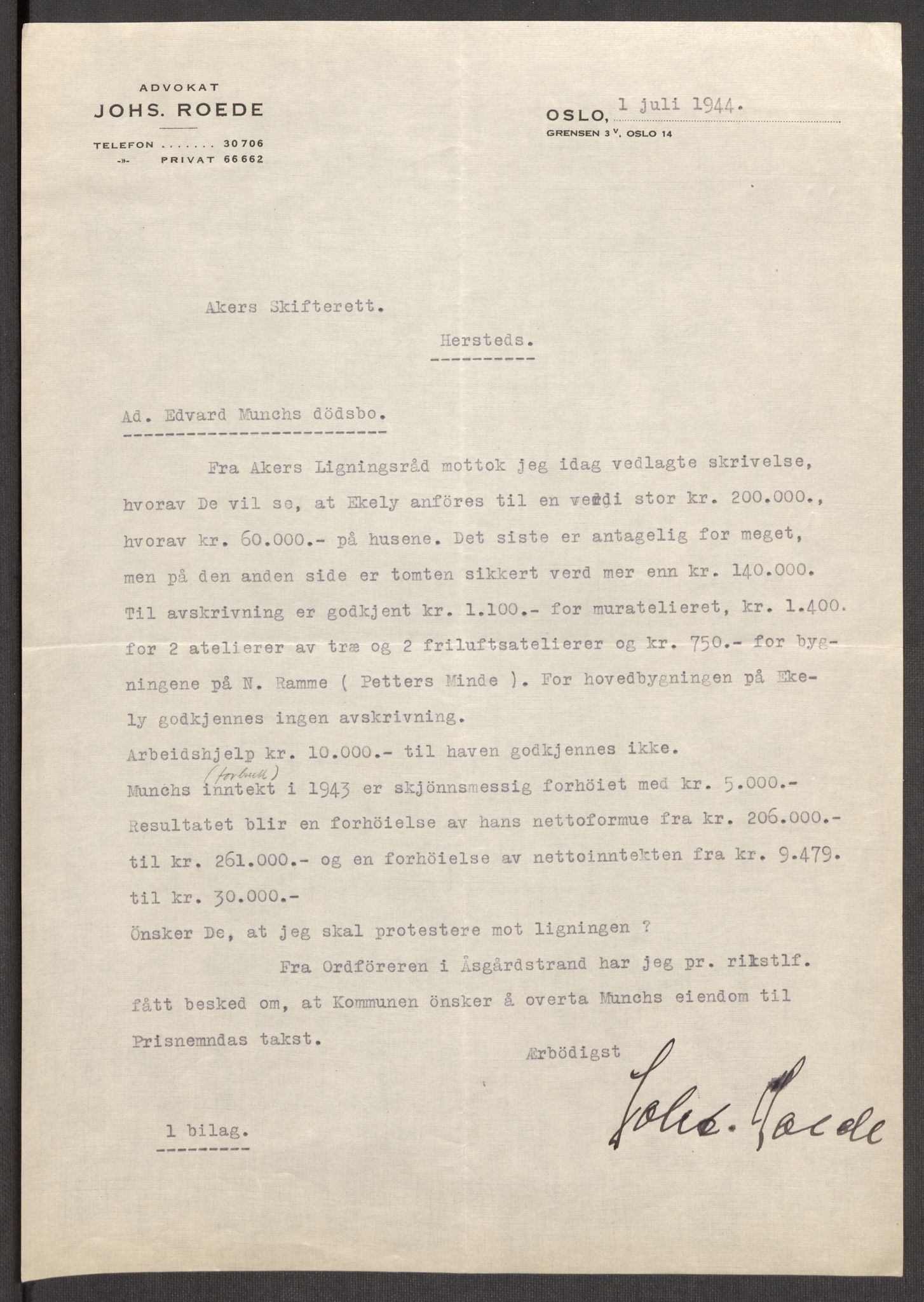 Oslo skifterett, AV/SAO-A-10383/I/Id/L0004: Bomapper (sluttede bo), 1948, p. 375