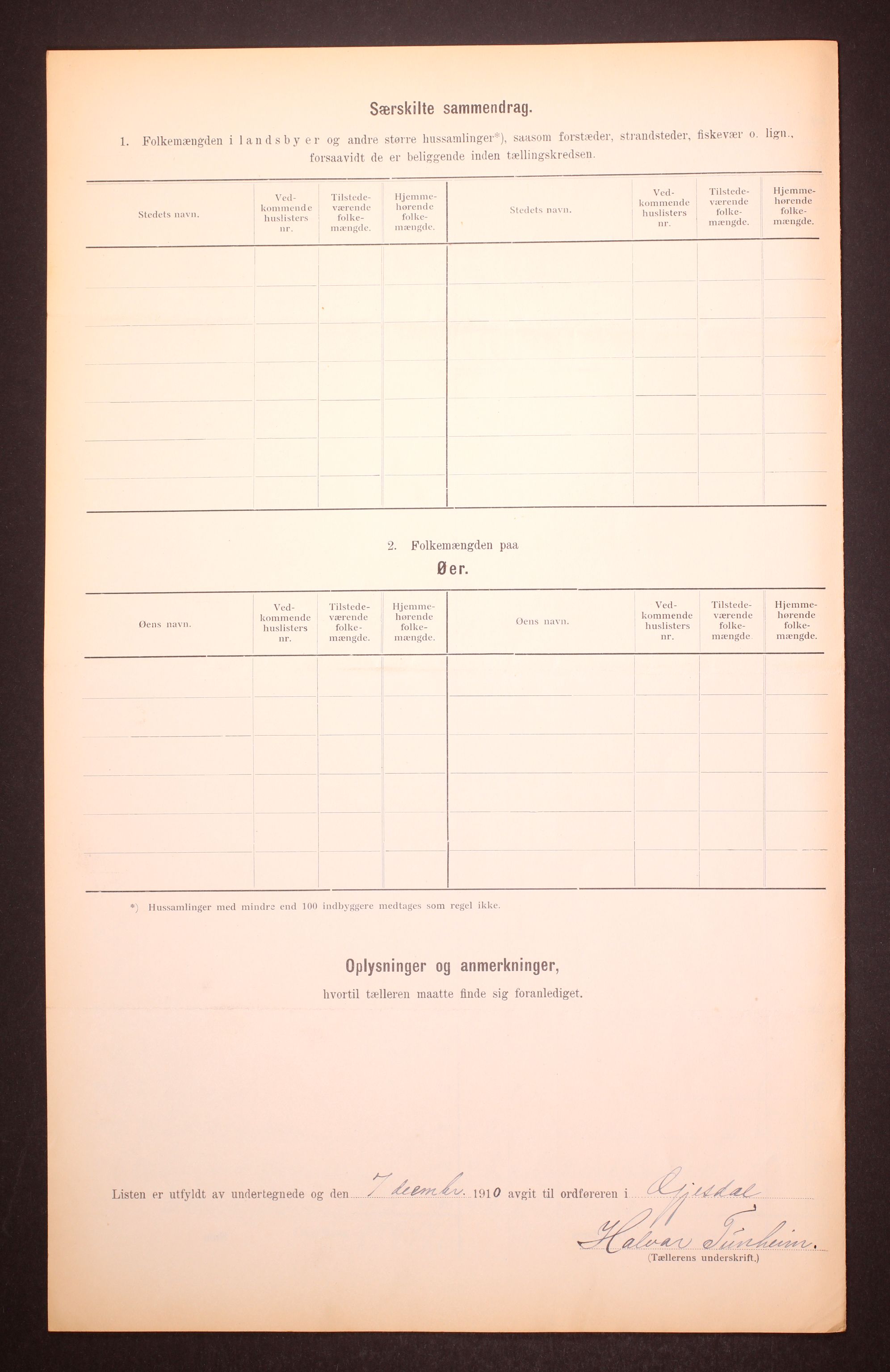 RA, 1910 census for Gjesdal, 1910, p. 9