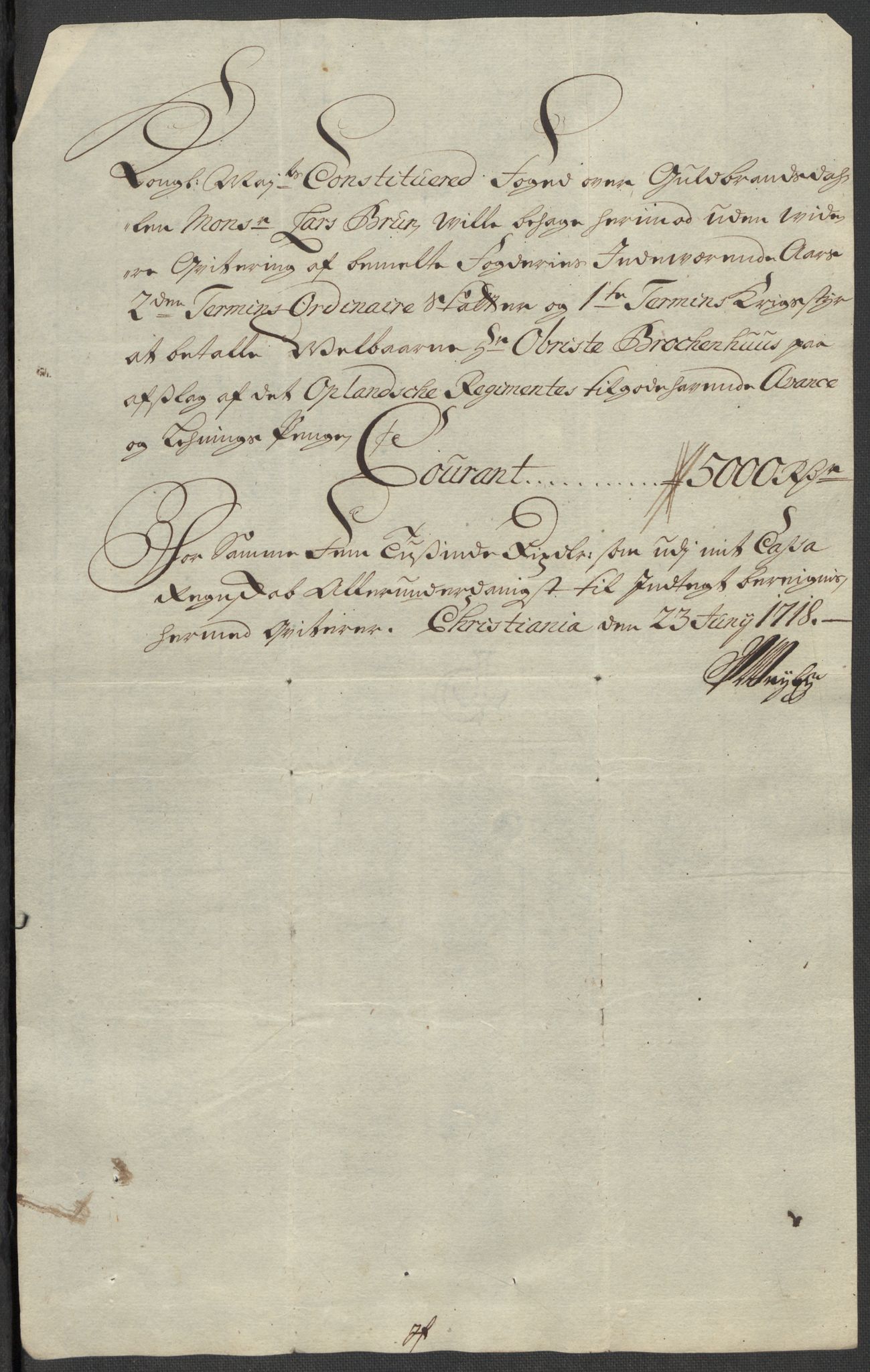 Rentekammeret inntil 1814, Reviderte regnskaper, Fogderegnskap, AV/RA-EA-4092/R17/L1188: Fogderegnskap Gudbrandsdal, 1718, p. 240