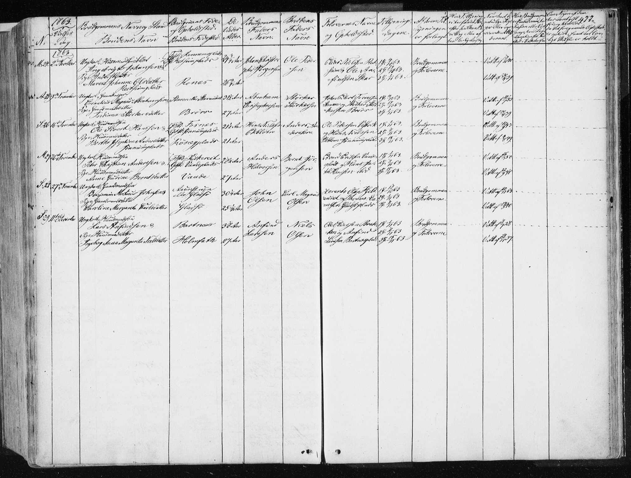 Ministerialprotokoller, klokkerbøker og fødselsregistre - Nord-Trøndelag, AV/SAT-A-1458/741/L0393: Parish register (official) no. 741A07, 1849-1863, p. 477