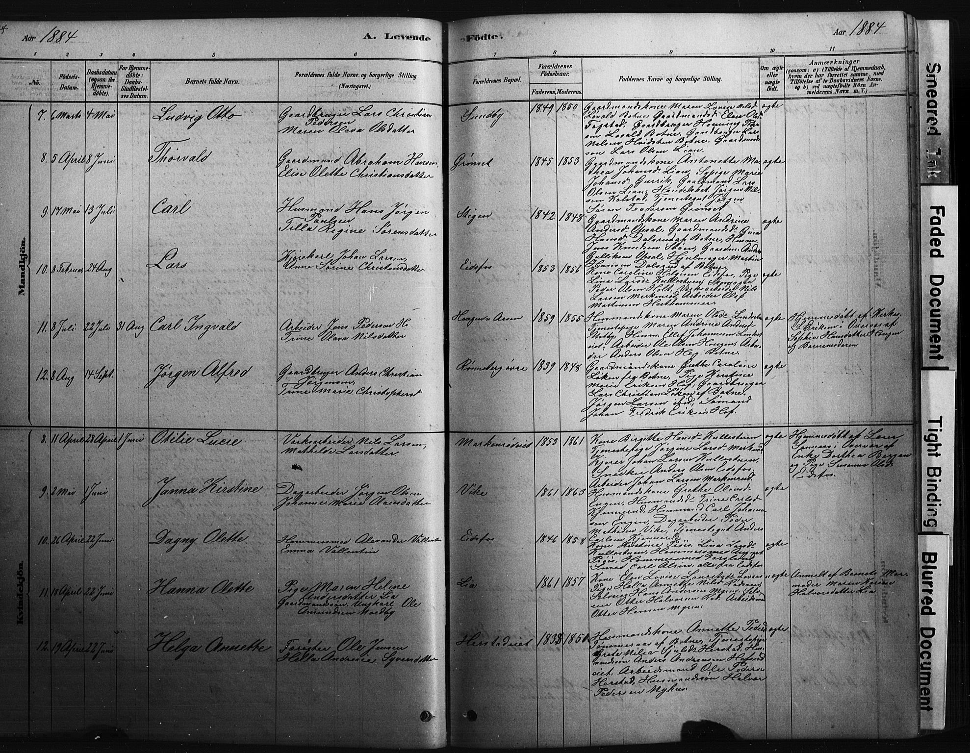 Hof kirkebøker, AV/SAKO-A-64/G/Ga/L0004: Parish register (copy) no. I 4, 1878-1930, p. 44