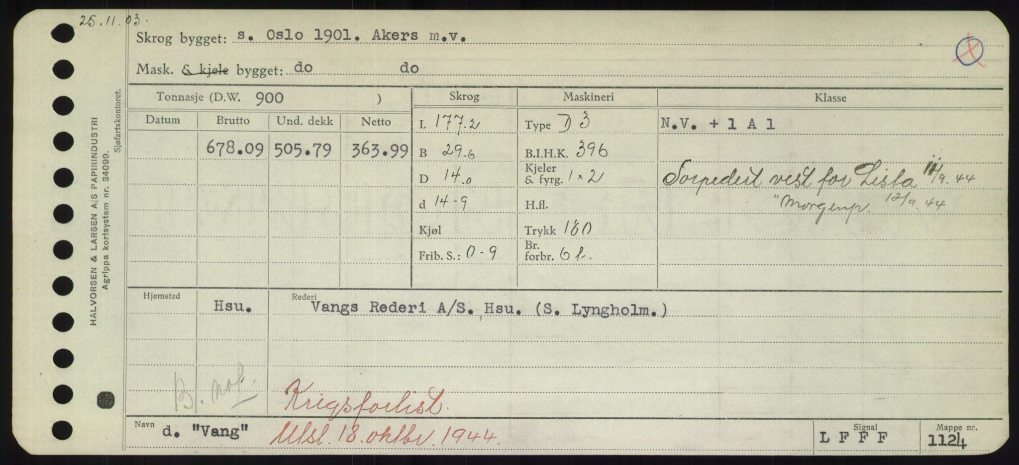 Sjøfartsdirektoratet med forløpere, Skipsmålingen, AV/RA-S-1627/H/Hd/L0040: Fartøy, U-Ve, p. 267