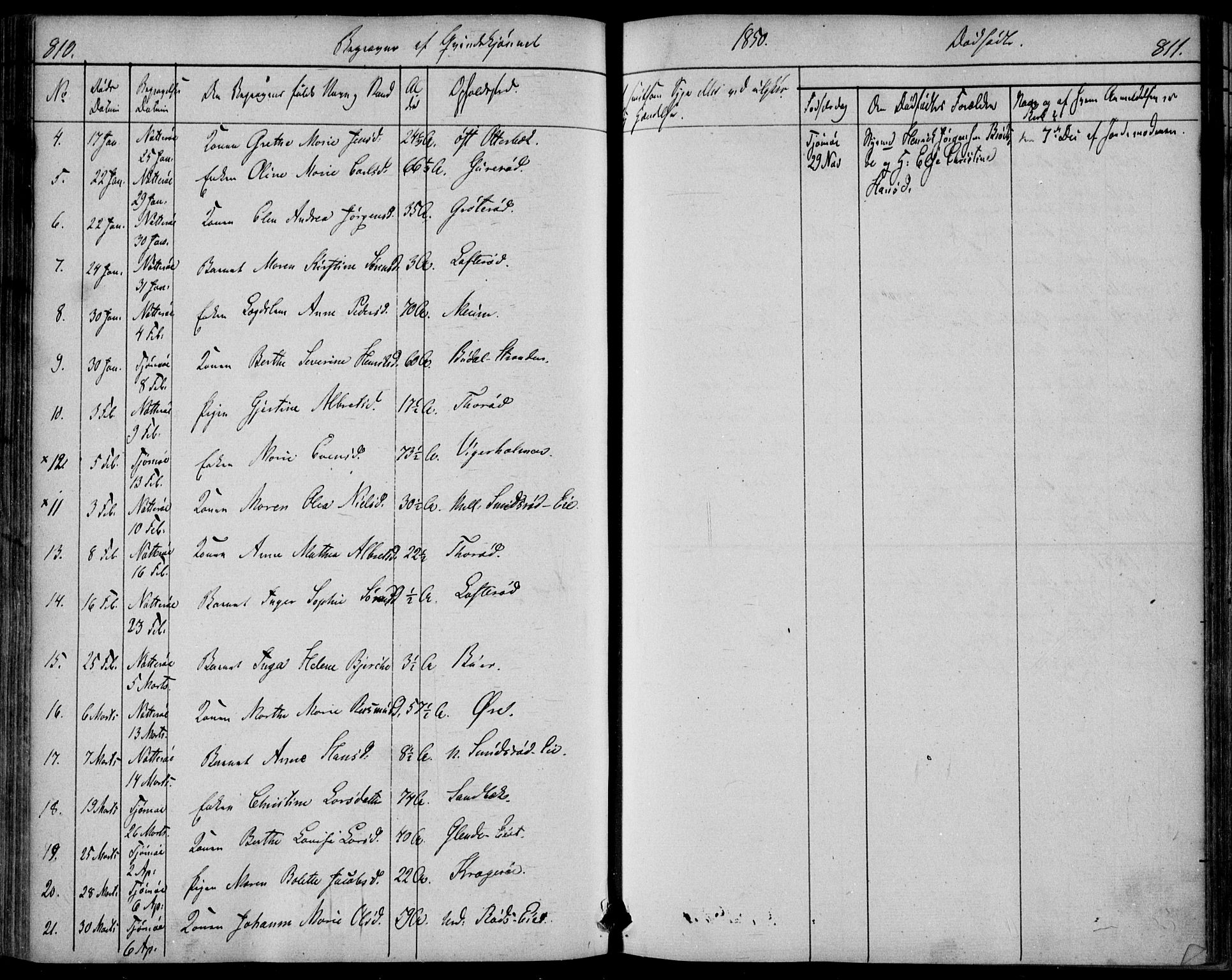 Nøtterøy kirkebøker, AV/SAKO-A-354/F/Fa/L0005: Parish register (official) no. I 5, 1839-1852, p. 810-811