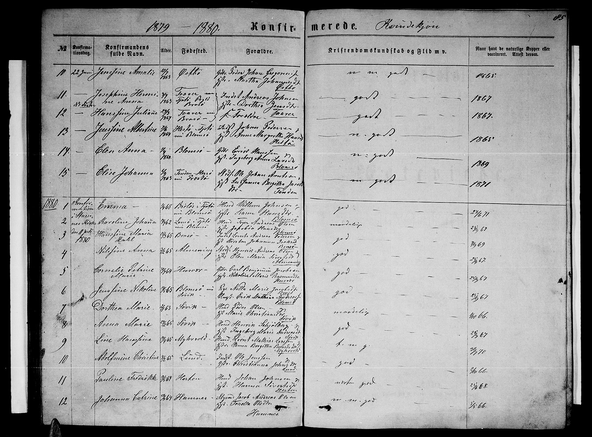 Ministerialprotokoller, klokkerbøker og fødselsregistre - Nordland, SAT/A-1459/830/L0461: Parish register (copy) no. 830C03, 1866-1881, p. 85