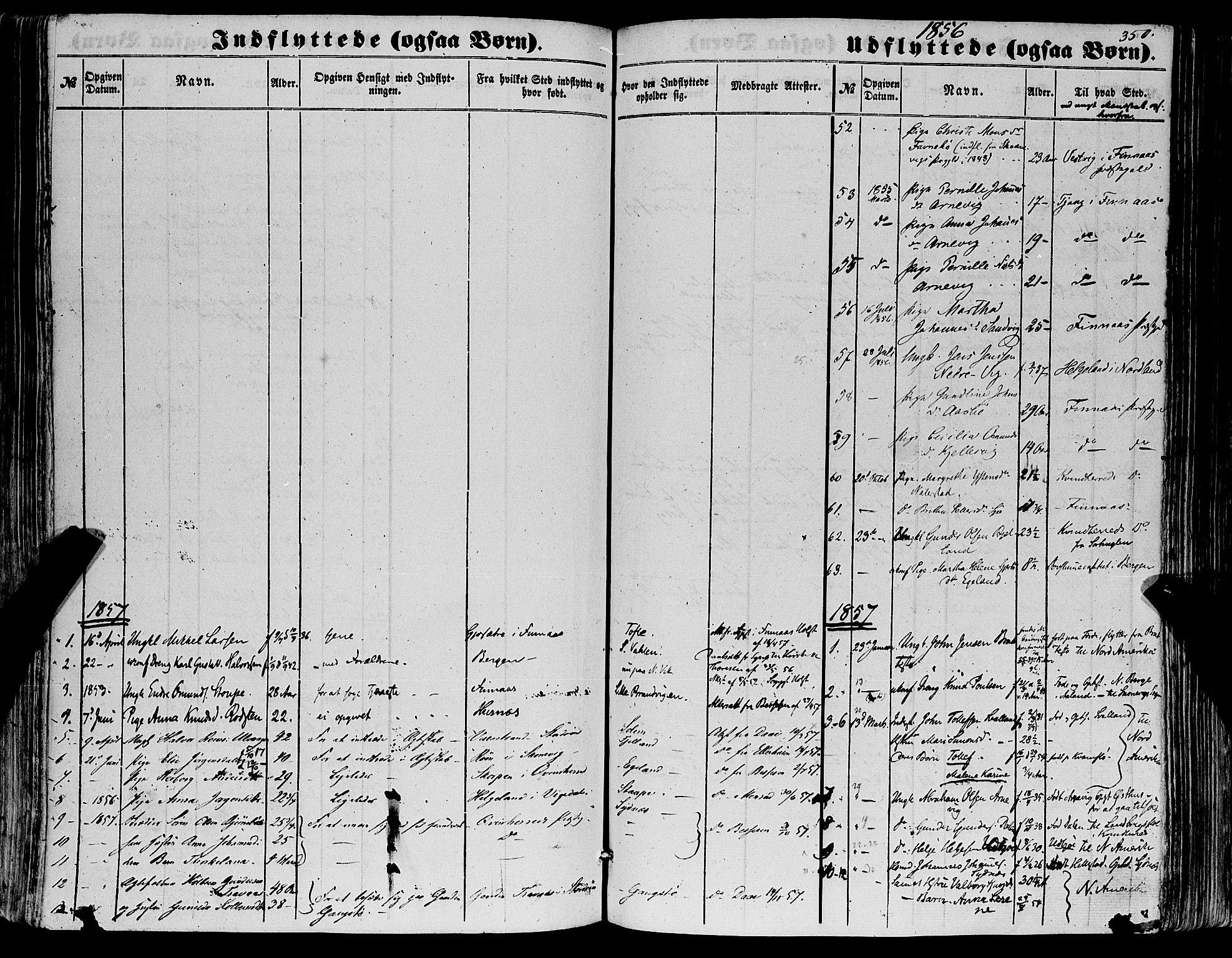 Fjelberg sokneprestembete, SAB/A-75201/H/Haa: Parish register (official) no. A 7, 1851-1867, p. 350