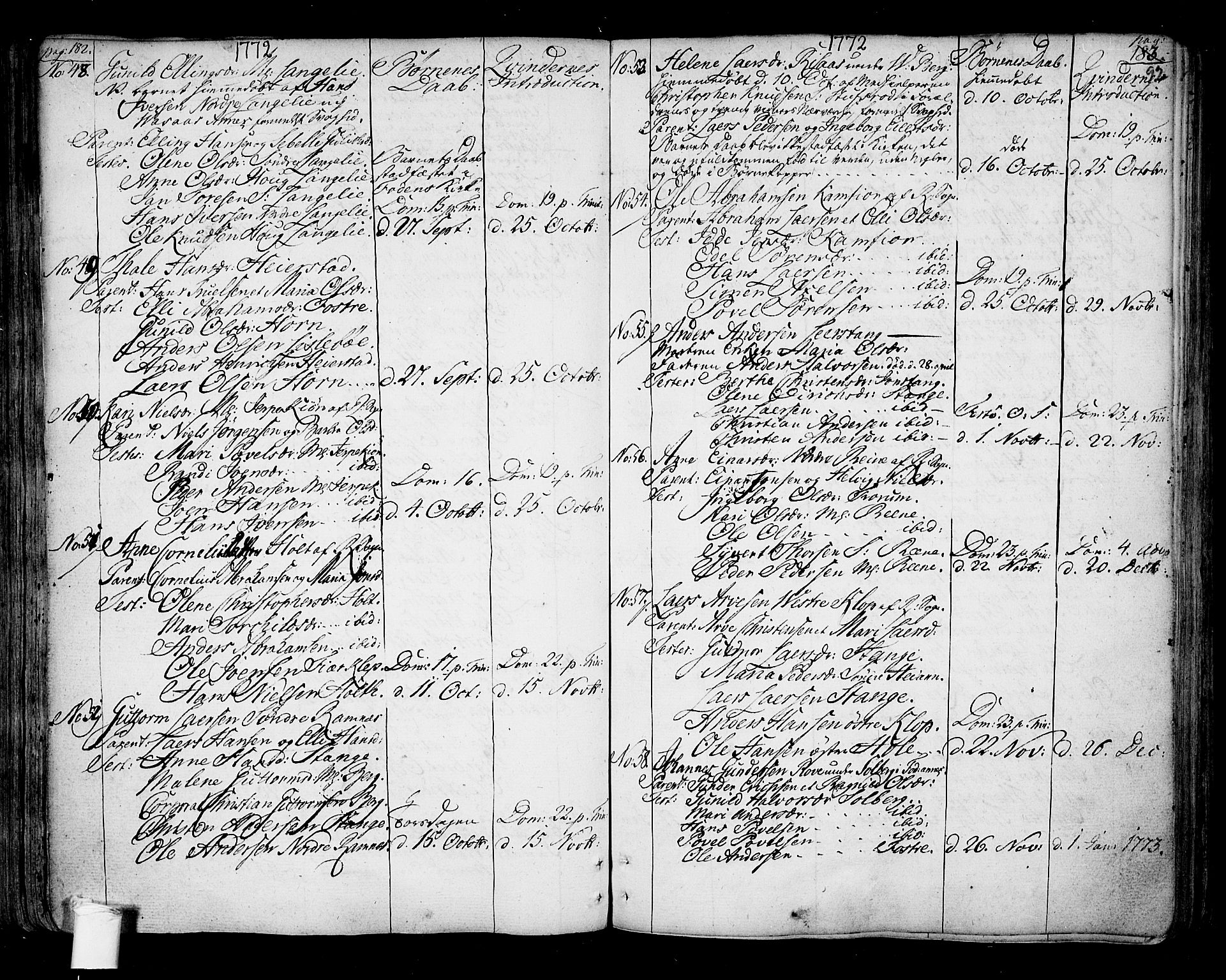 Ramnes kirkebøker, AV/SAKO-A-314/F/Fa/L0001: Parish register (official) no. I 1, 1732-1774, p. 92