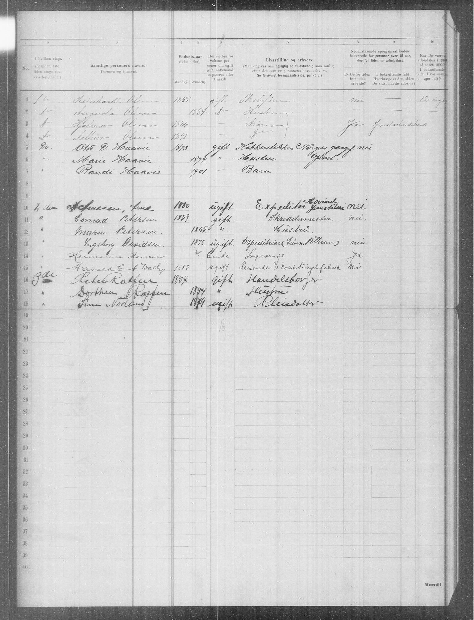 OBA, Municipal Census 1902 for Kristiania, 1902, p. 9858