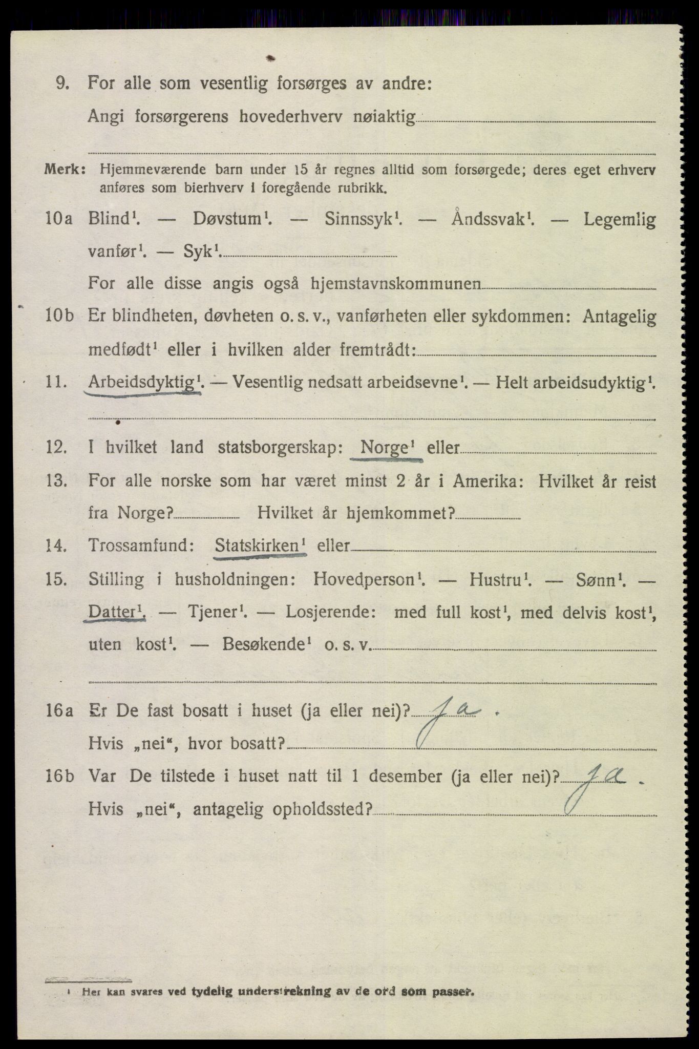 SAK, 1920 census for Dypvåg, 1920, p. 4114