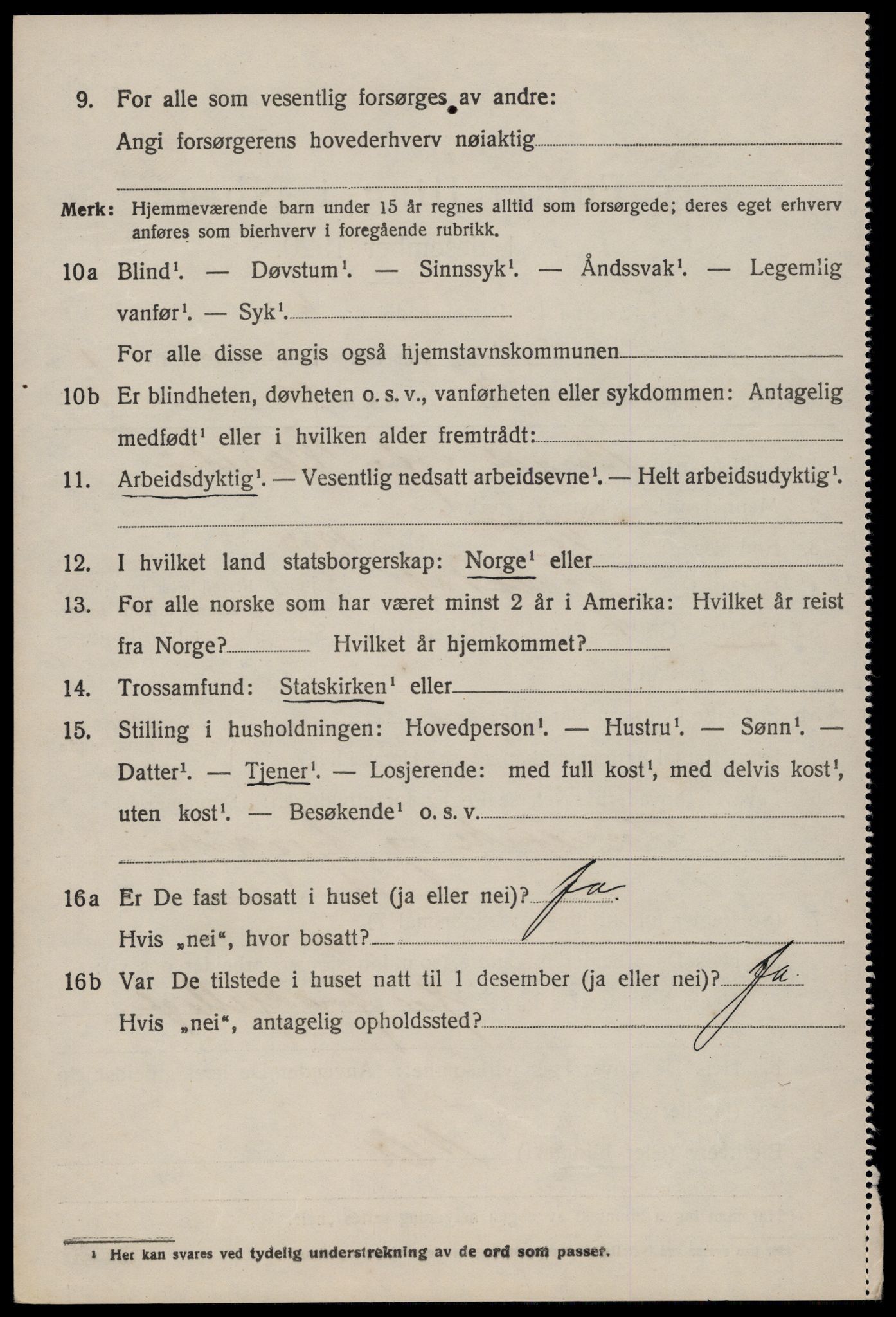 SAKO, 1920 census for Fyresdal, 1920, p. 976